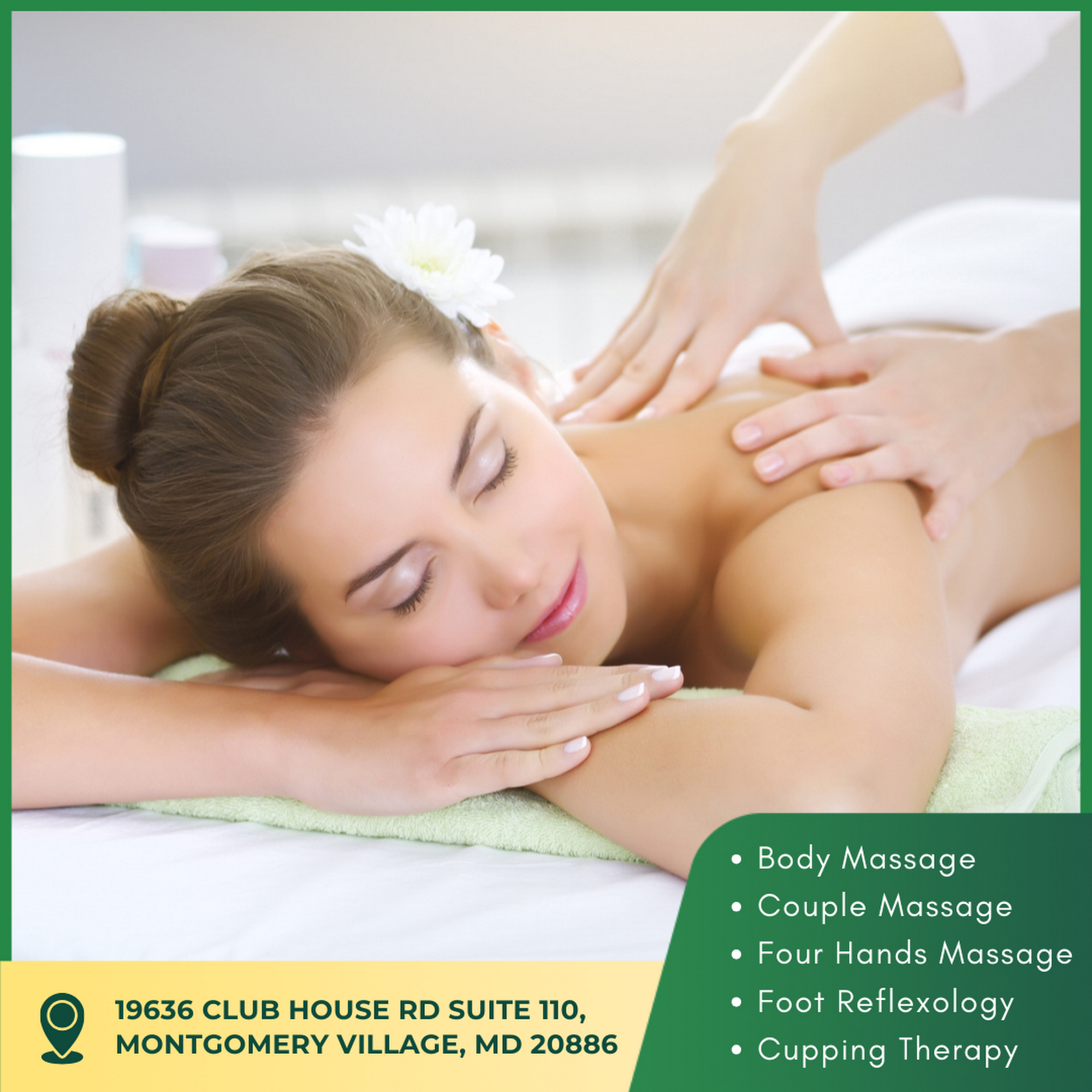 Revival Massage Therapy 19636 Club House Rd Suite 110, Montgomery Village Maryland 20886