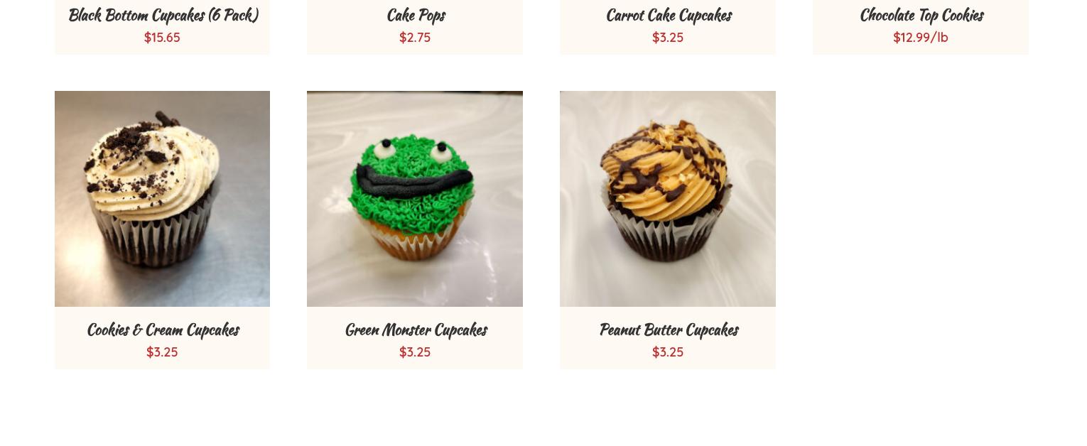 Mrs. Posé Bakery Menu