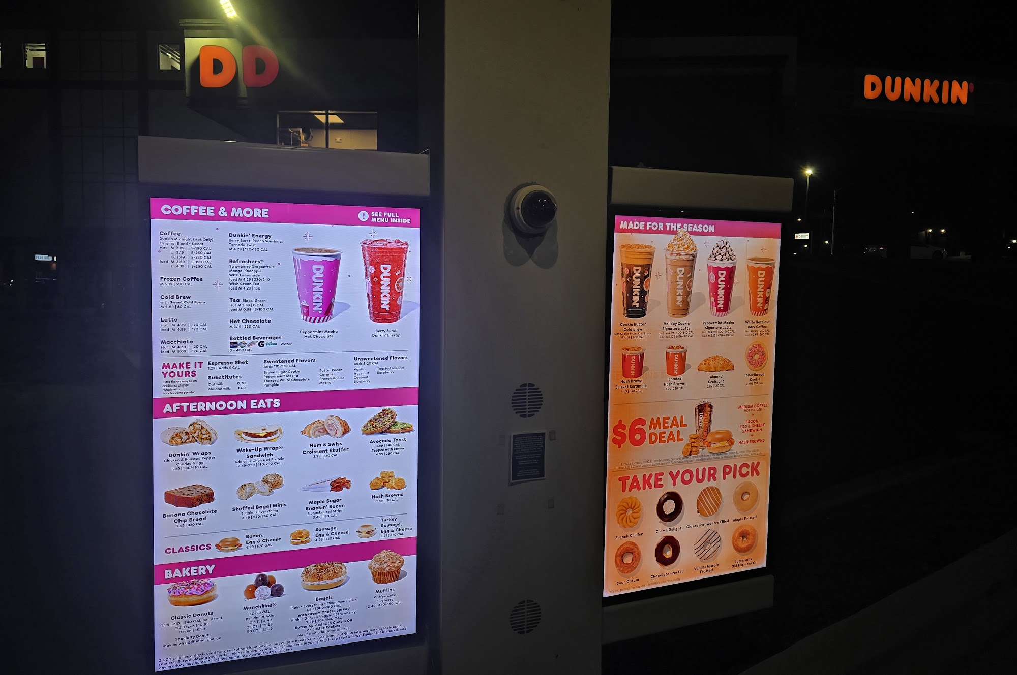 Dunkin' Menu