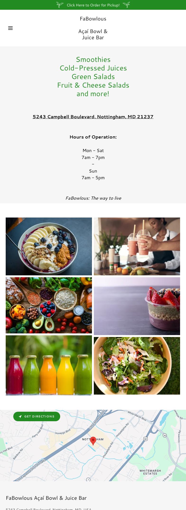 FaBowlous Menu
