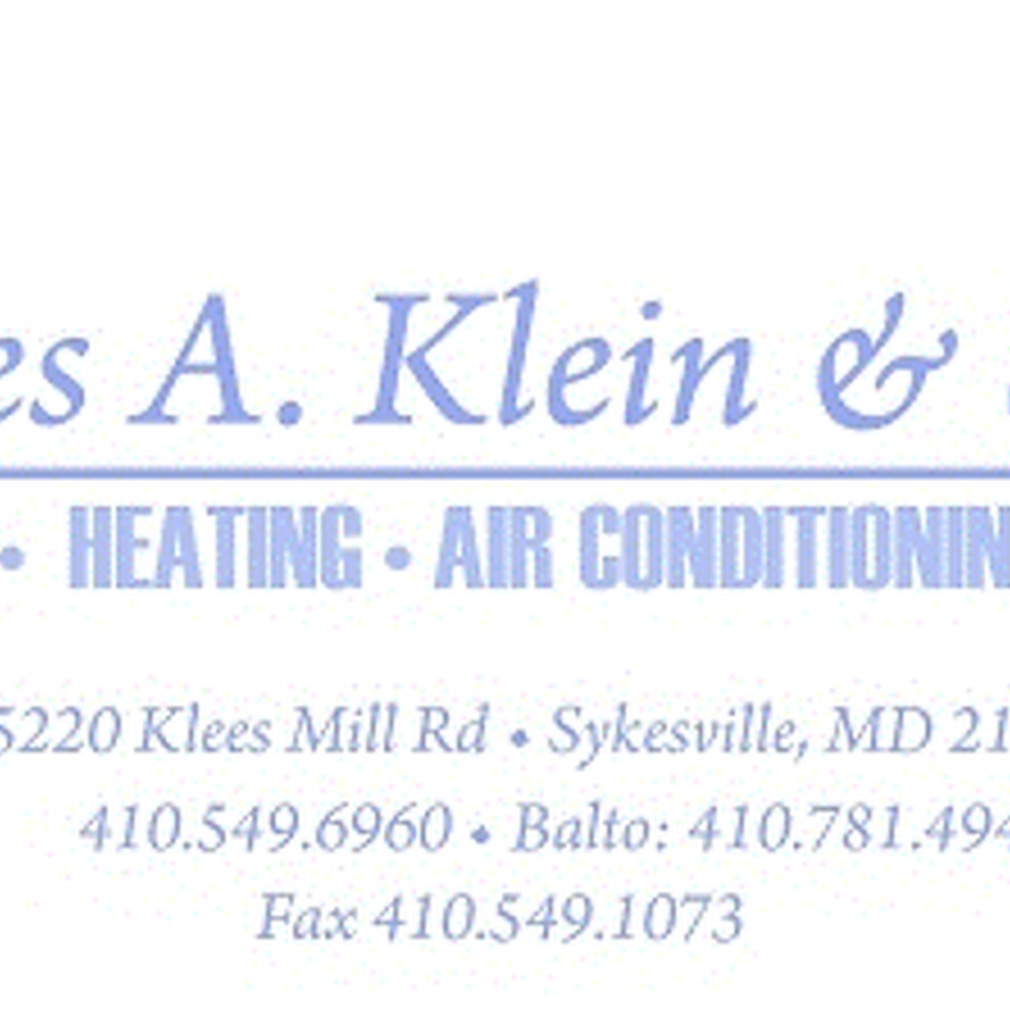 Charles A. Klein & Sons, Inc.