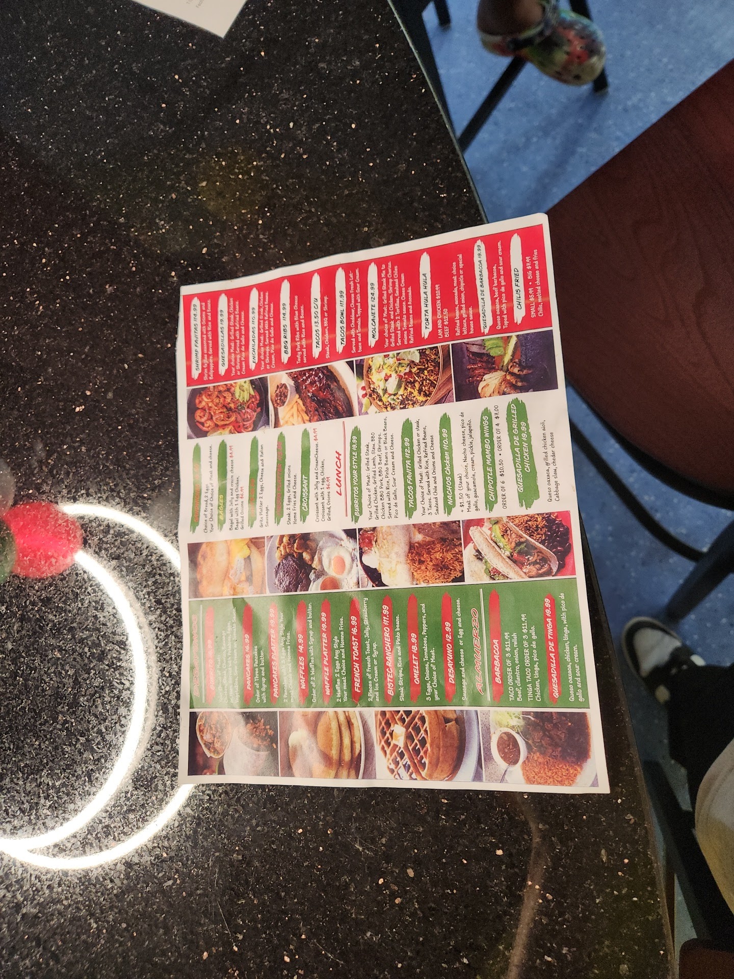 Fiesta Burritos Menu