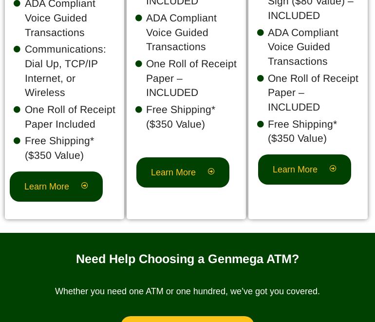 ATM Machine at TORRENT LOUNGE Menu