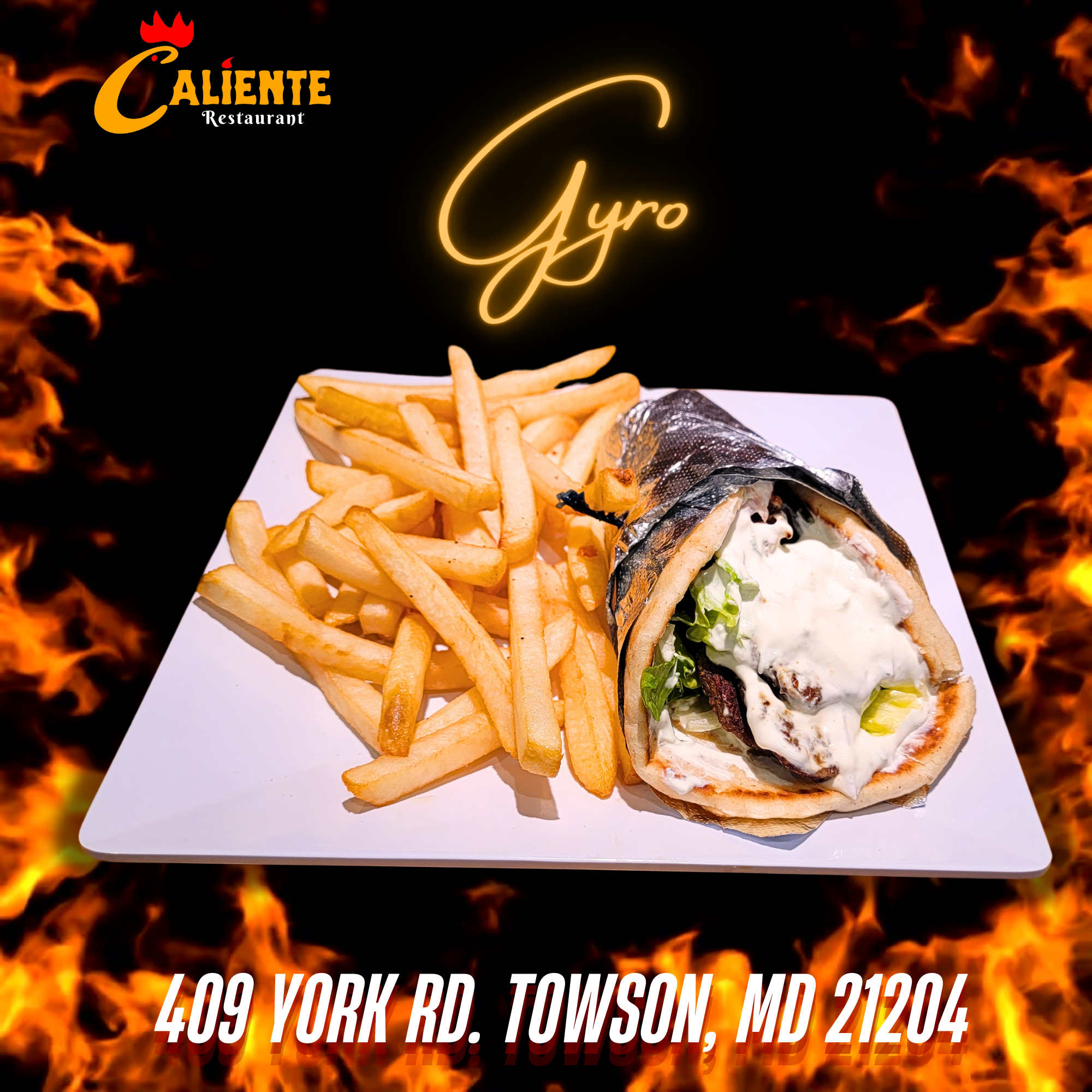 Caliente Restaurant Menu