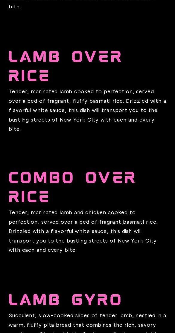2AM Project Menu