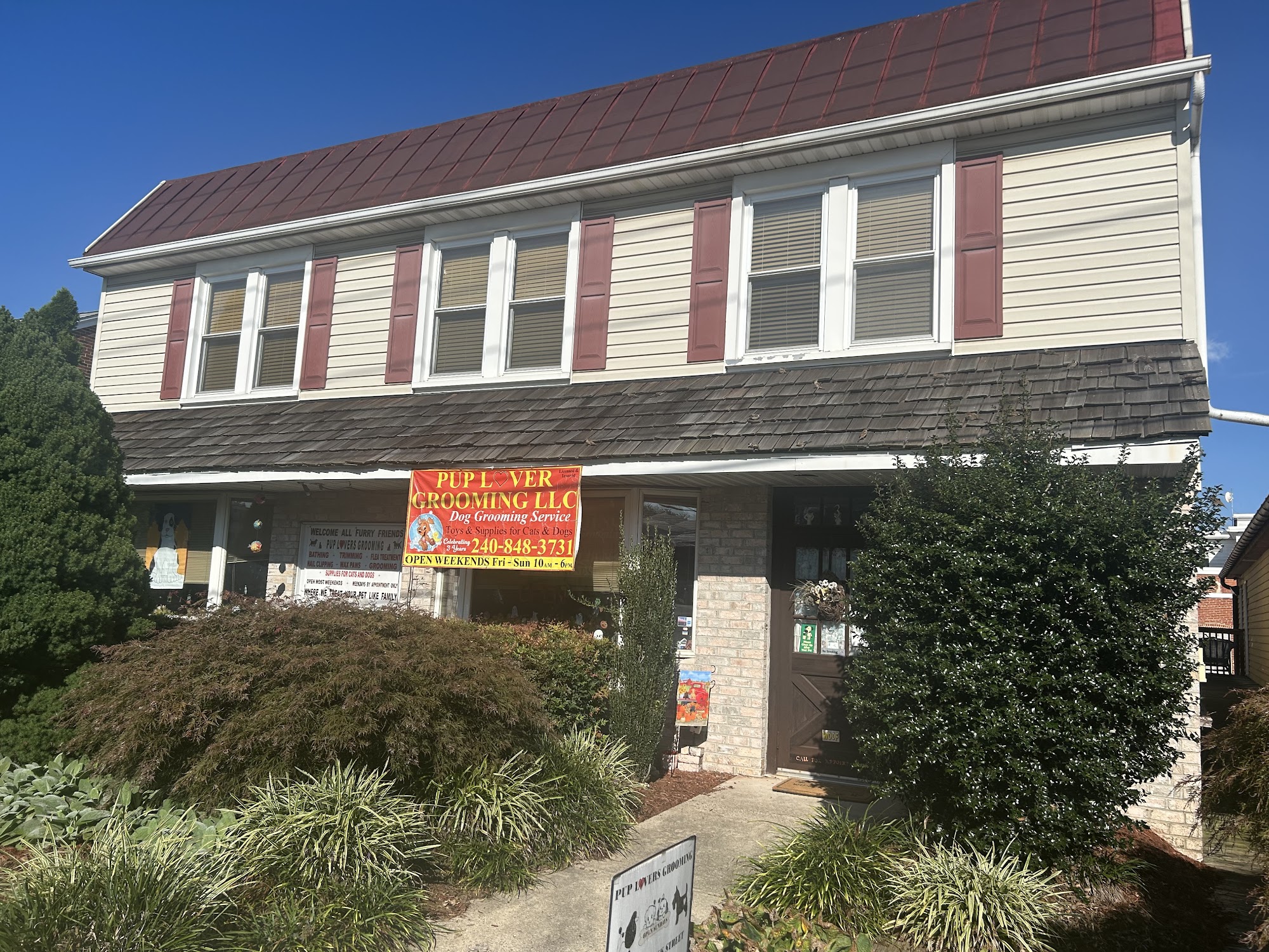 Pup Lovers Grooming, LLC 3 W Frederick St, Walkersville Maryland 21793