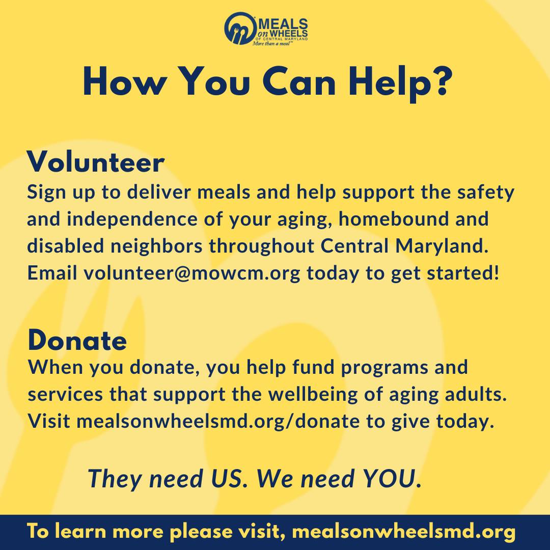 Meals On Wheels Control Maryland