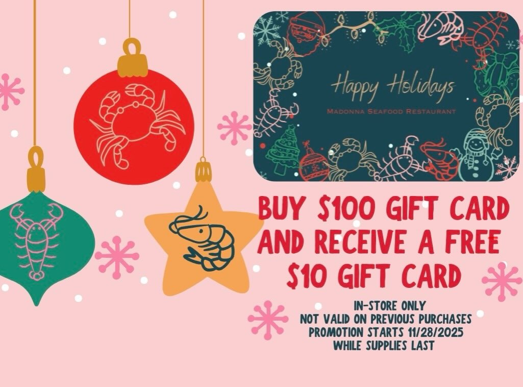 Madonna Seafood Restaurant White Hall