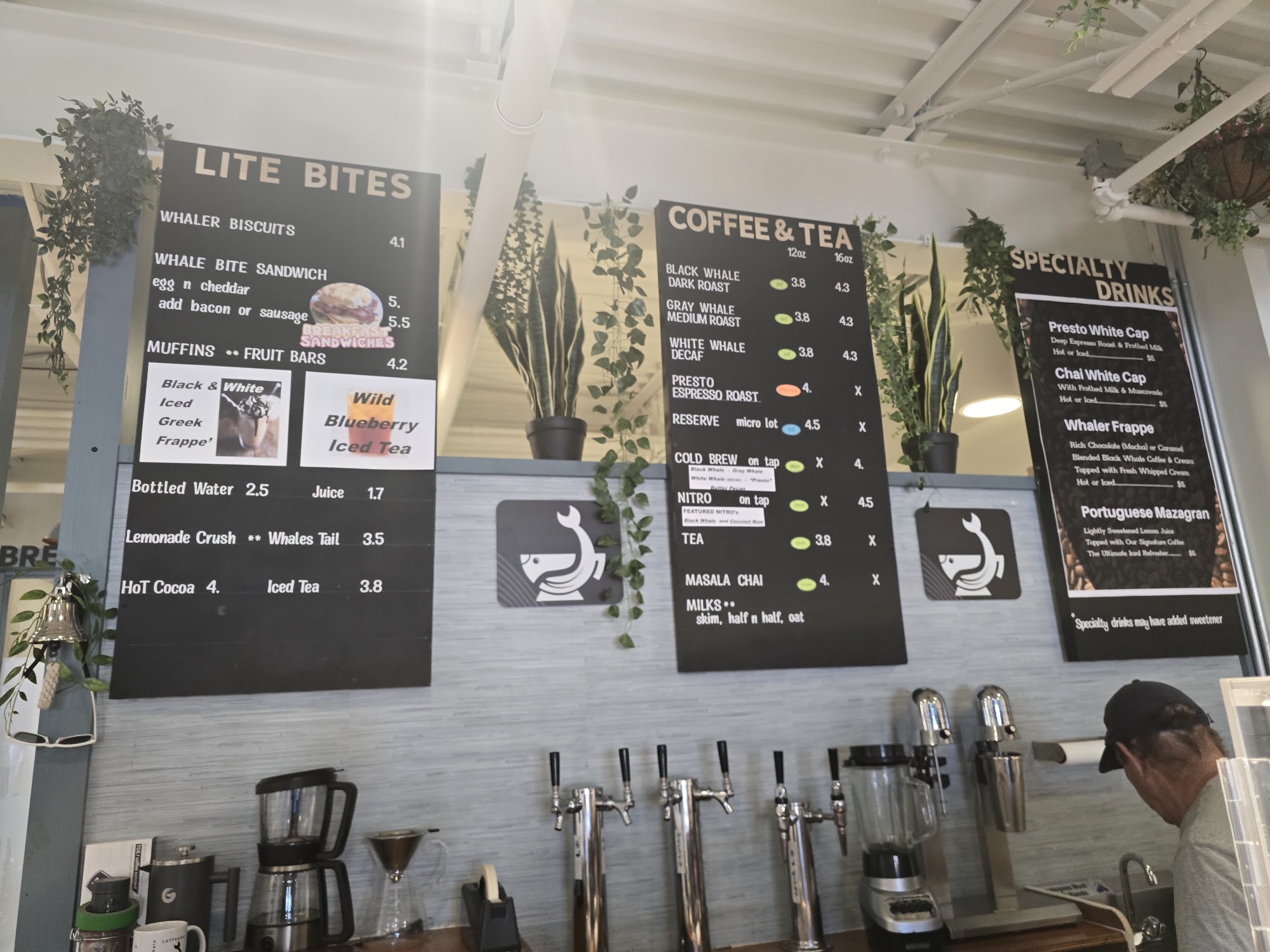 Whistling Whale Coffee Bar Menu