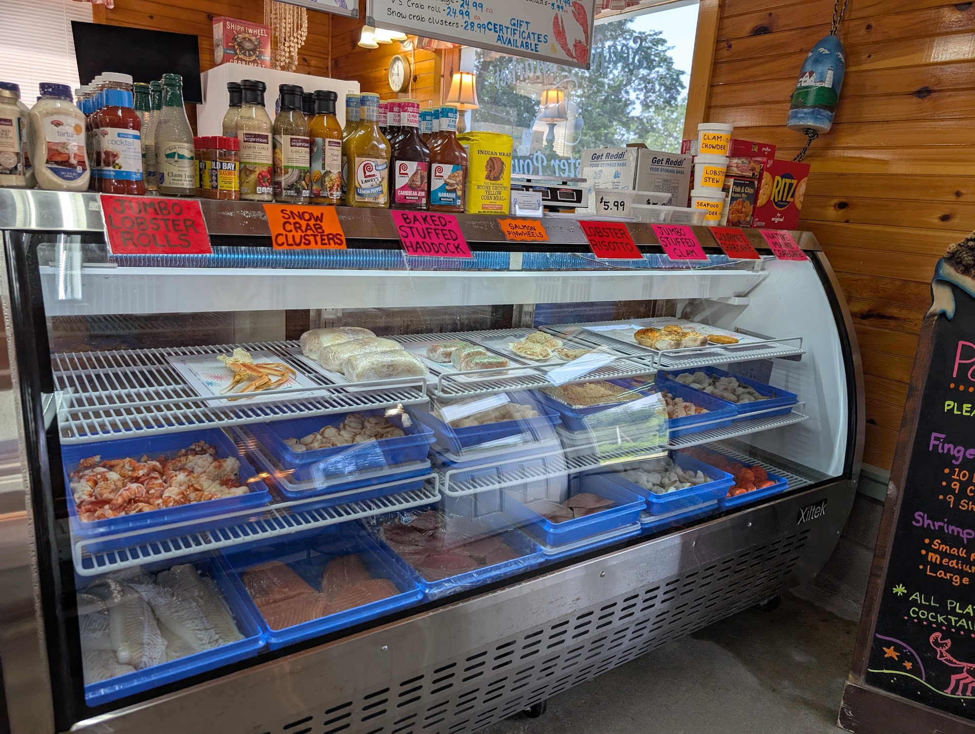 Butcher's Seafood Menu