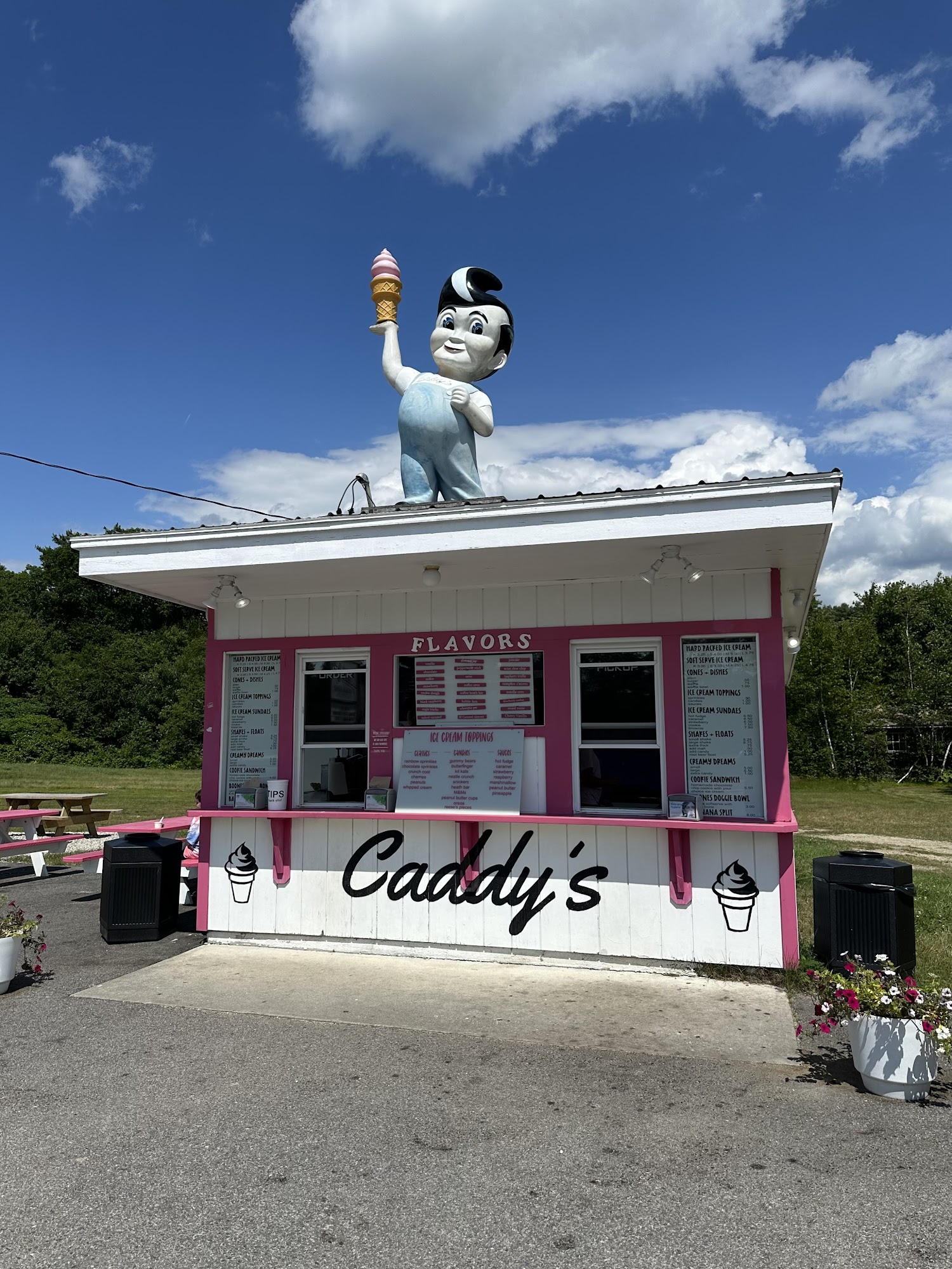 Caddy's Ice Cream Shack Menu