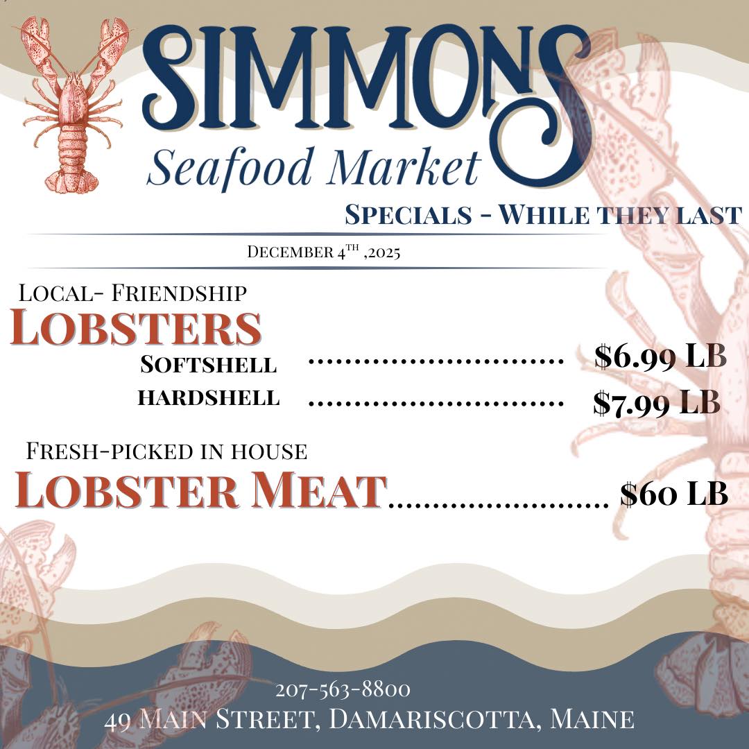 Simmons Seafood Market Menu