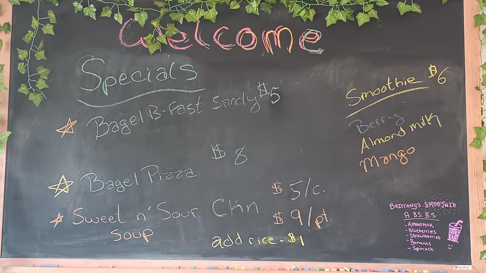 1A Cafe Menu