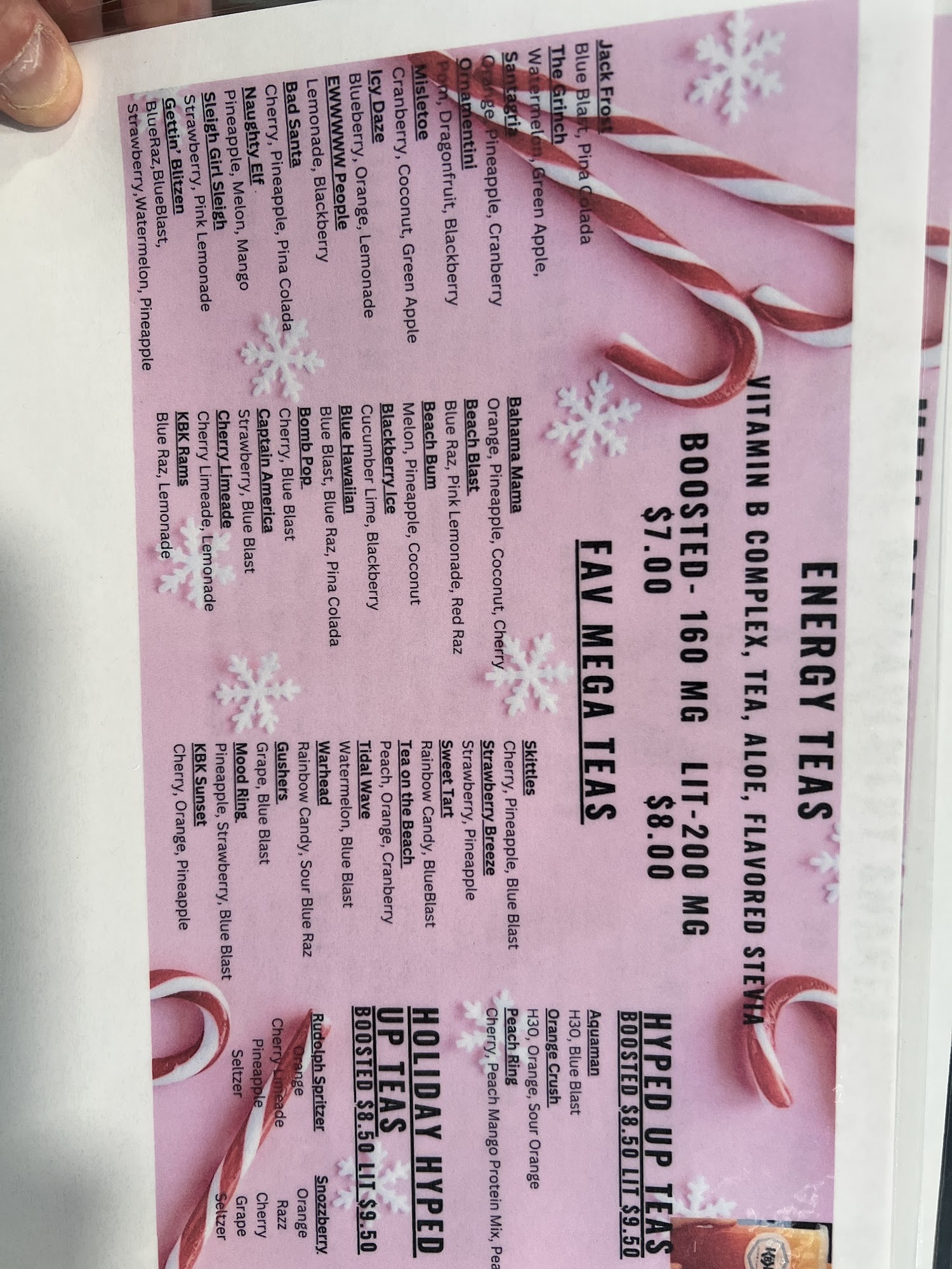 KBK Protein Place Menu