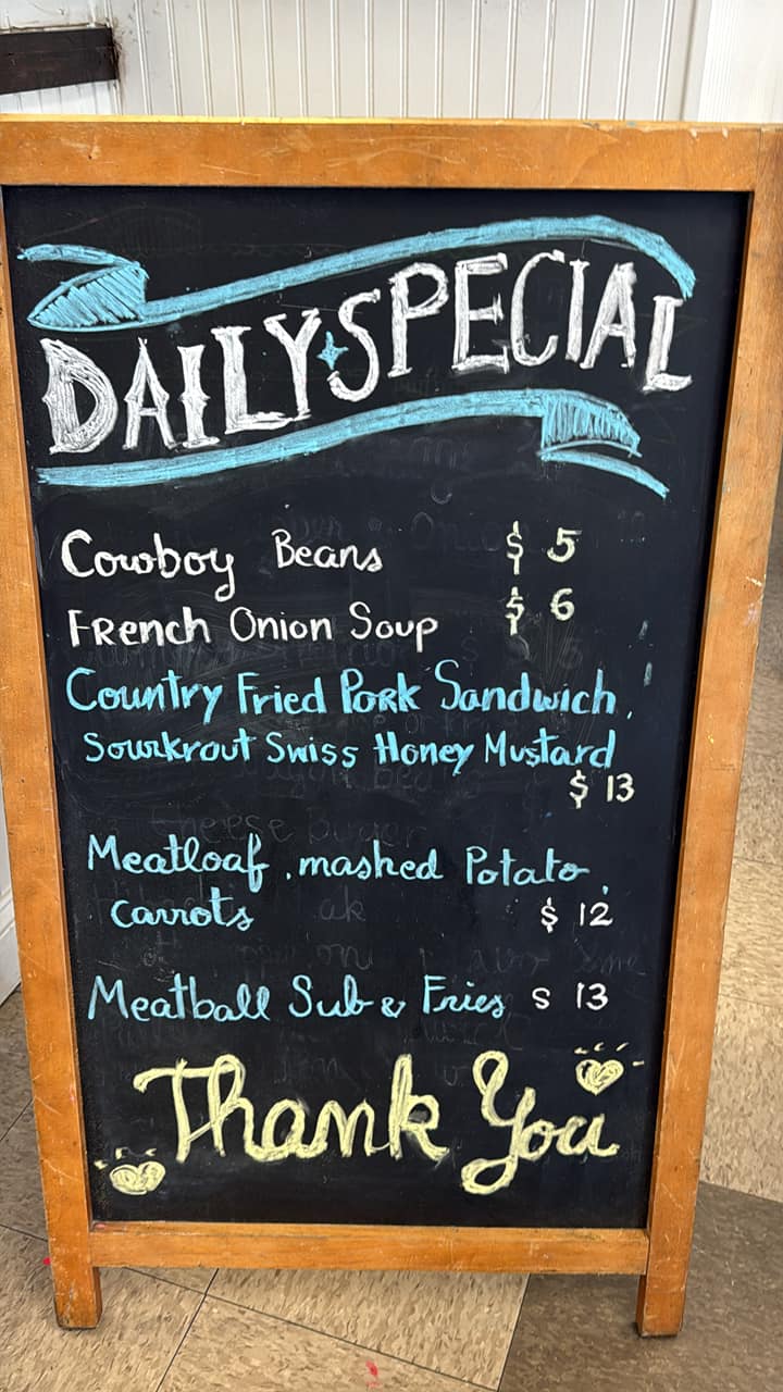 Sonny's Convenience Store Menu