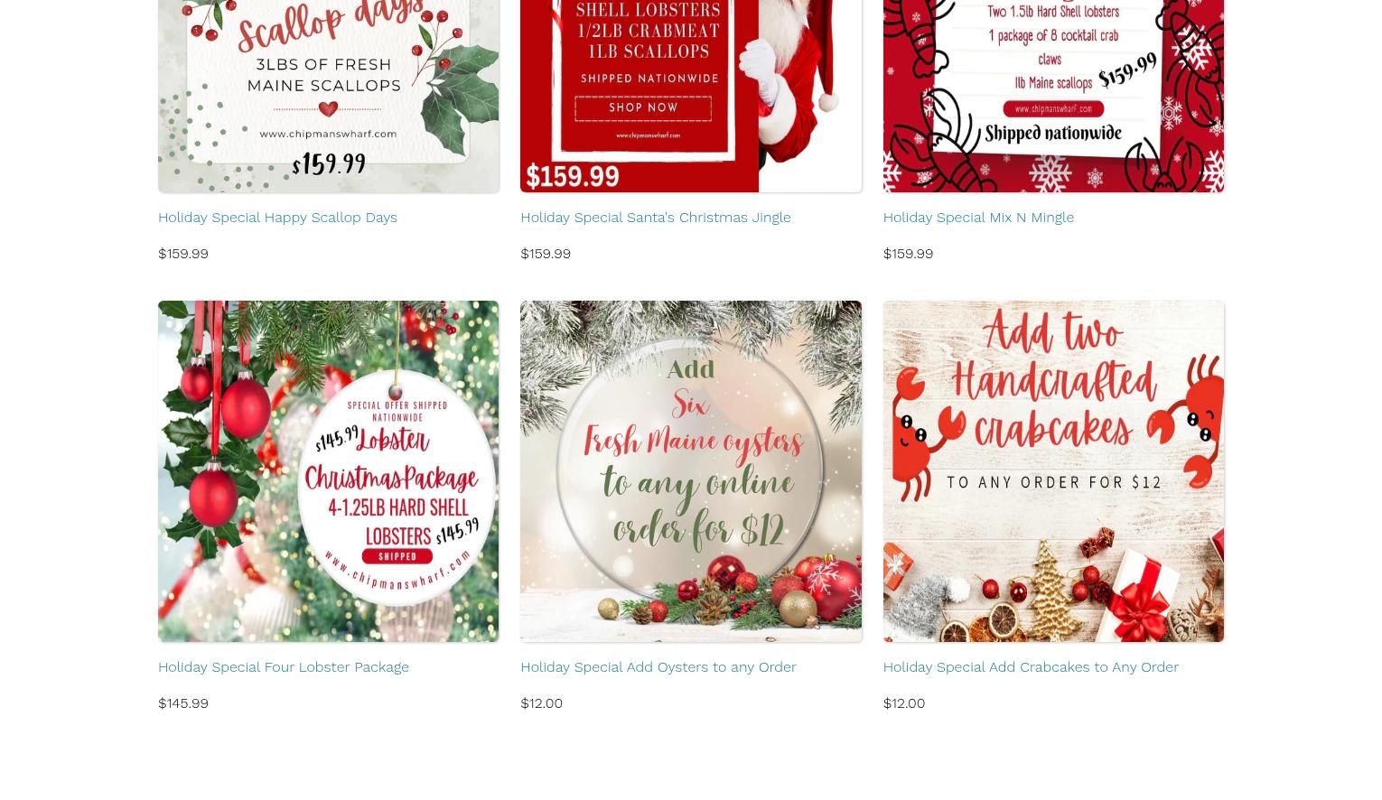 Chipman's Wharf Menu