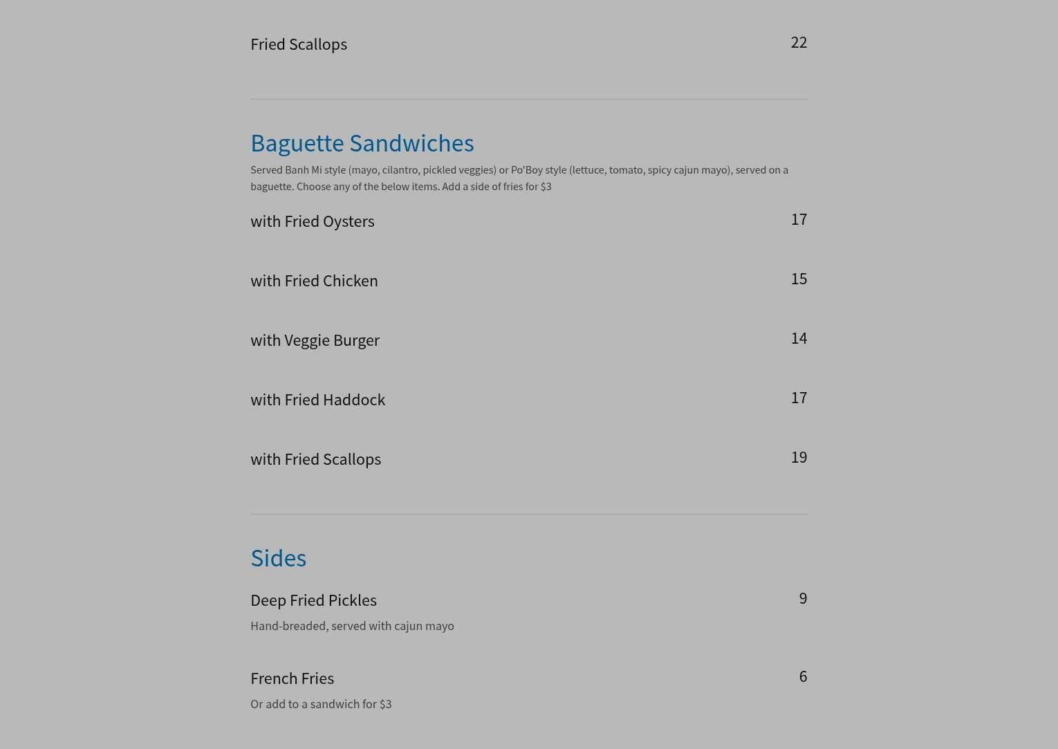 Monhegan Brewing Company Menu