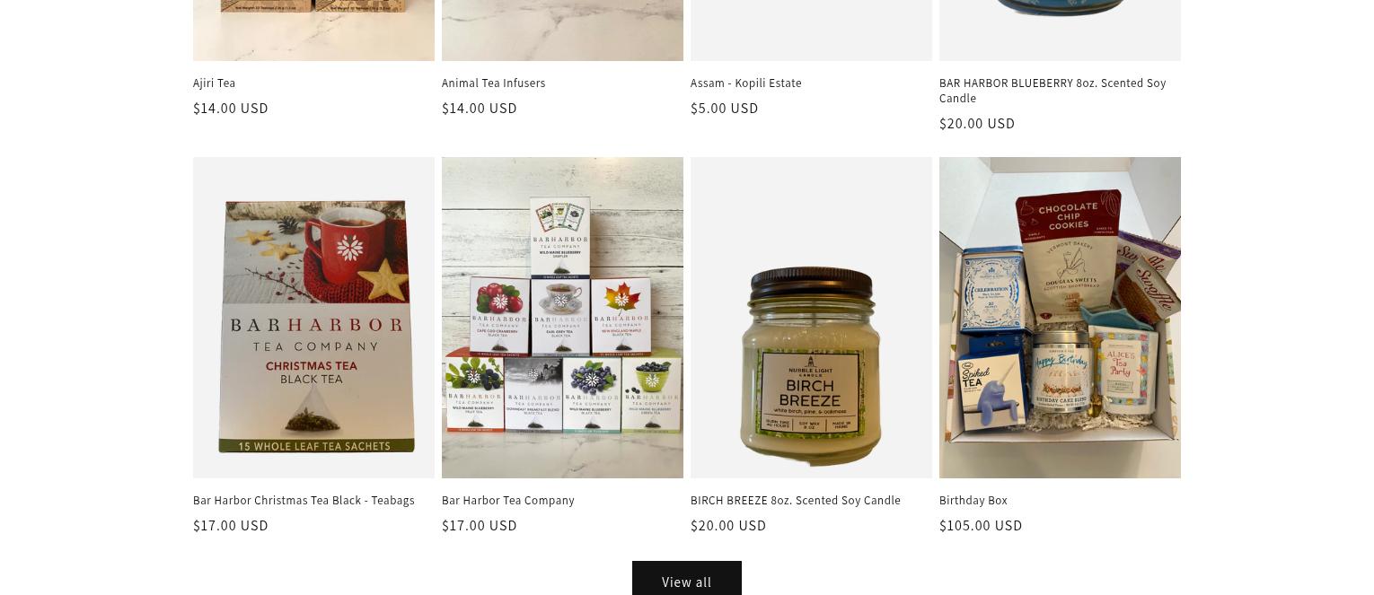 The Tea Space Menu