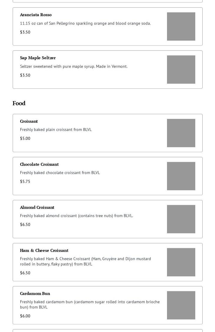 Coveside Coffee Menu