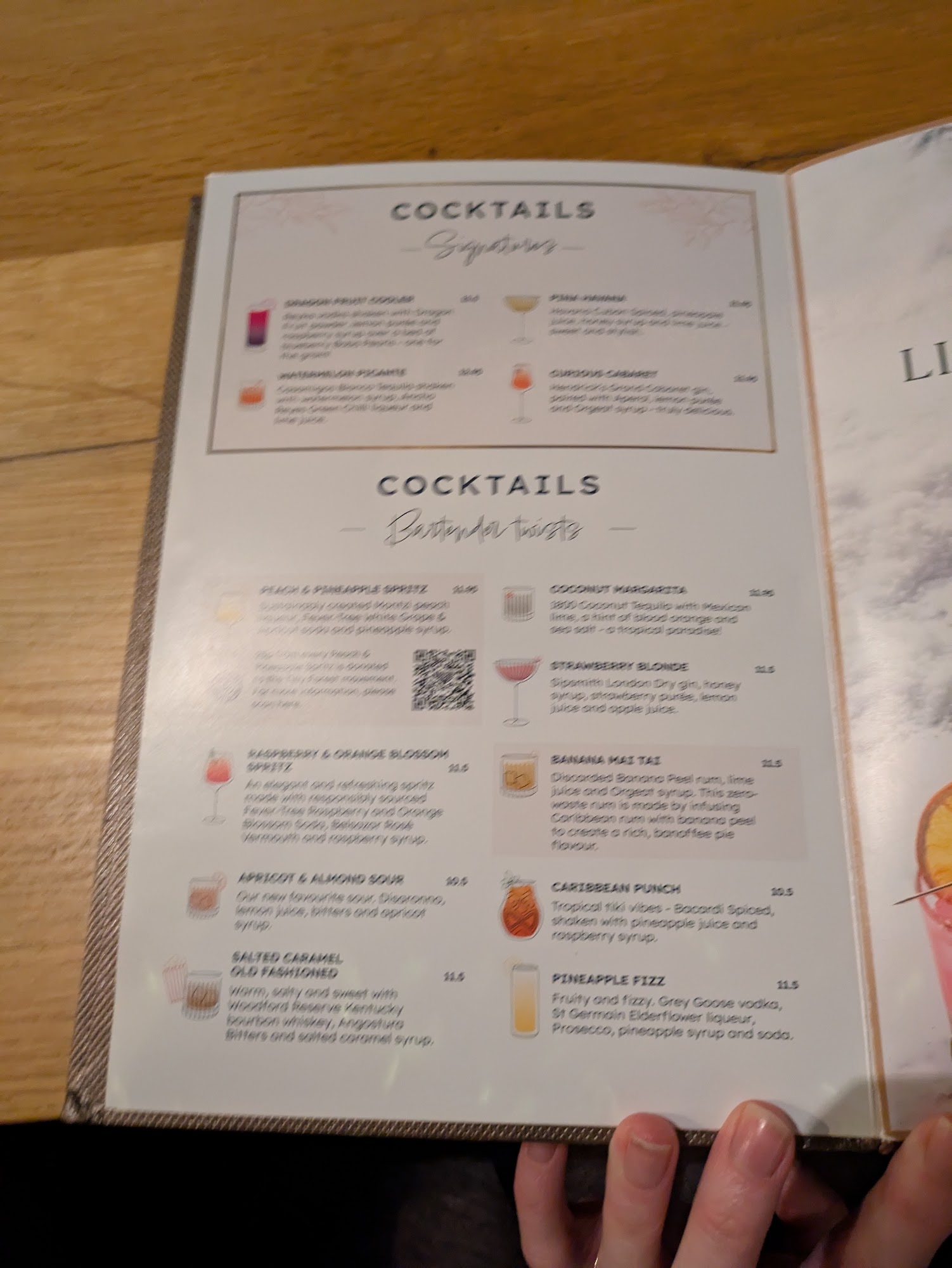 All Bar One Liverpool Menu