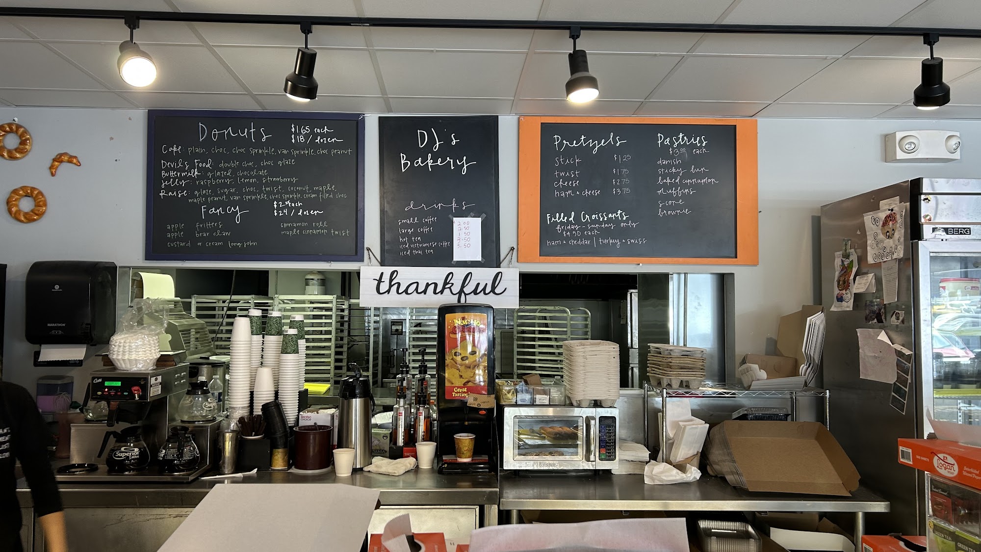 DJ’s Bakery Menu