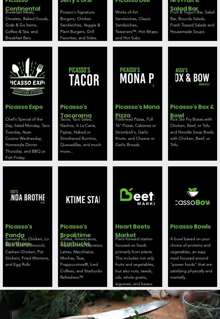 Healthy Heart Café Menu