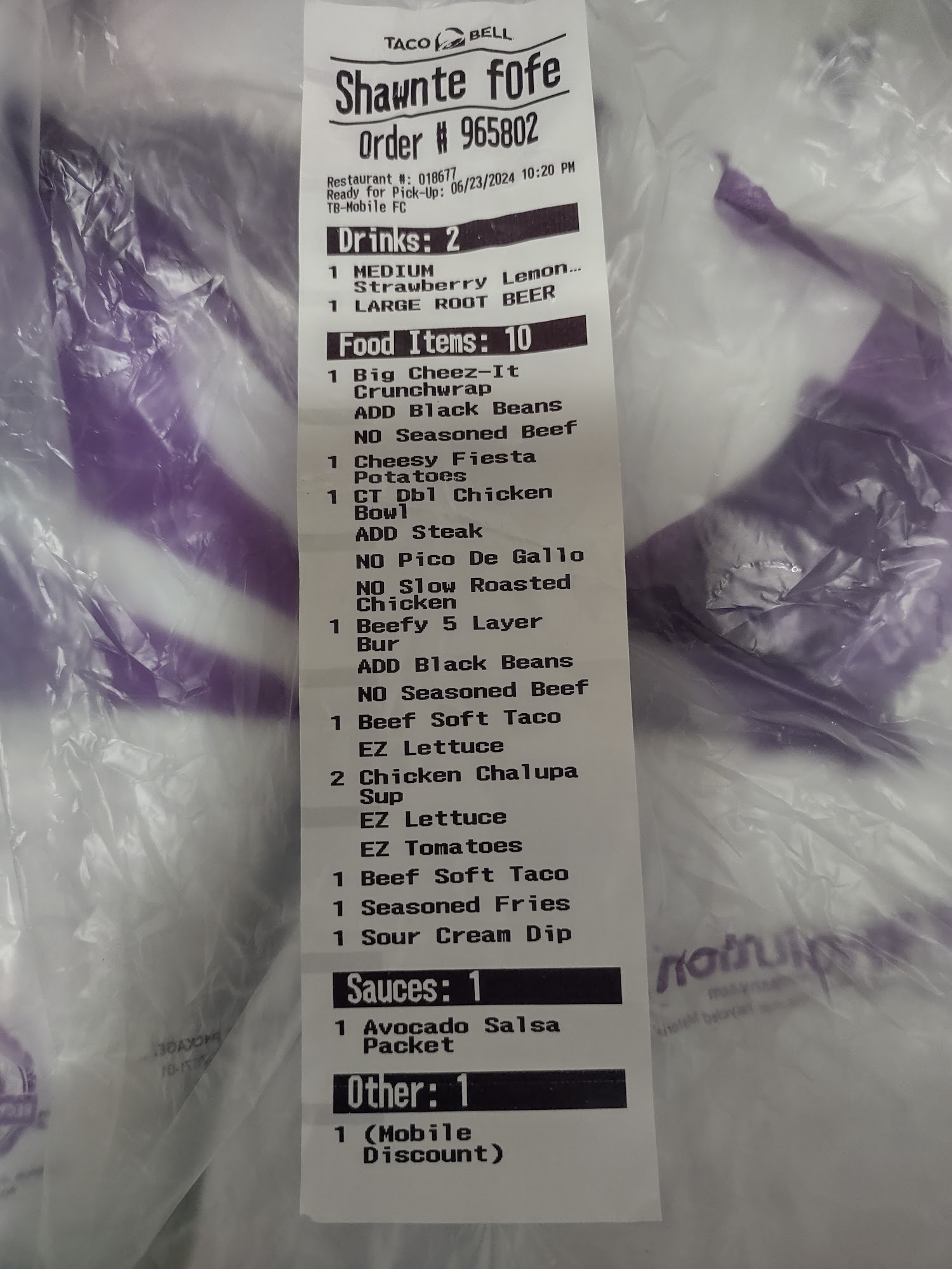 Taco Bell Menu