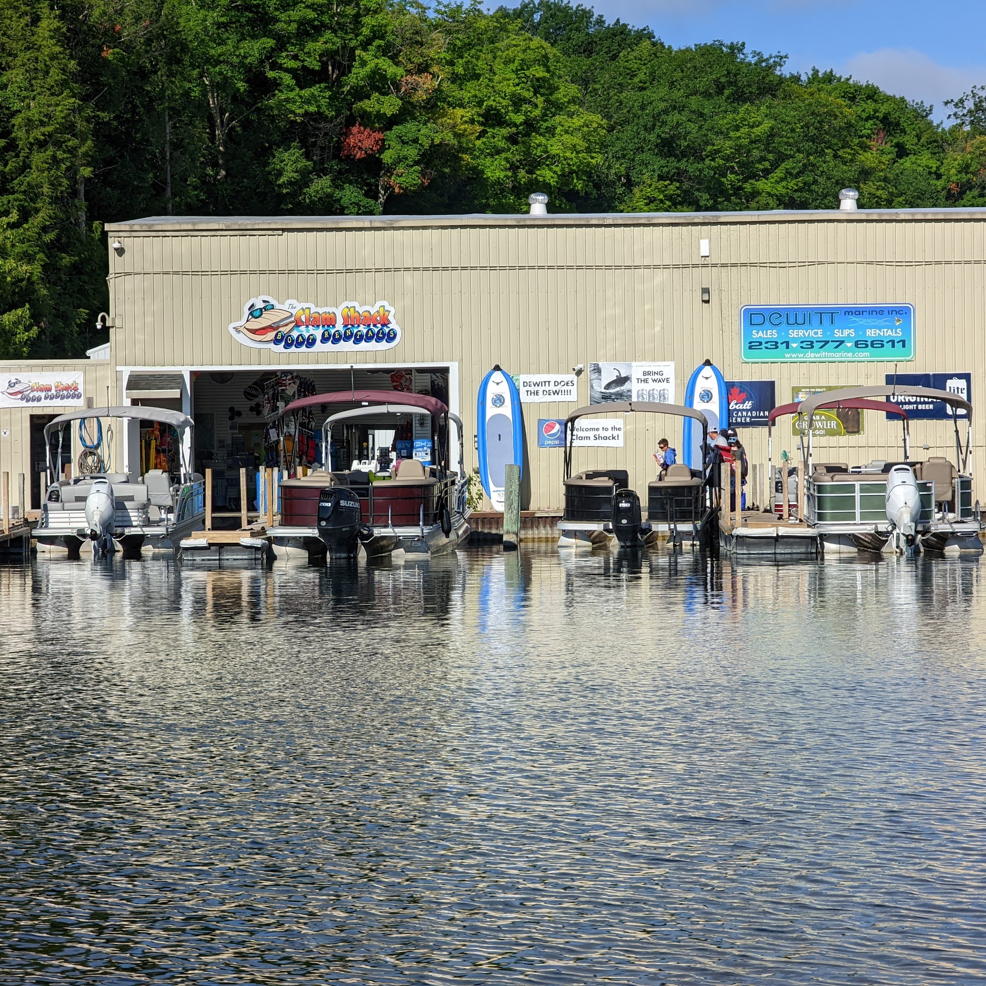 The Clam Shack at Dewitt Marine Bellaire