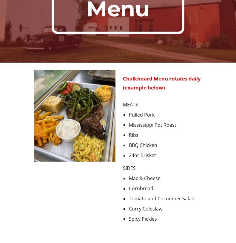 The Farm at Bloomingdale Menu