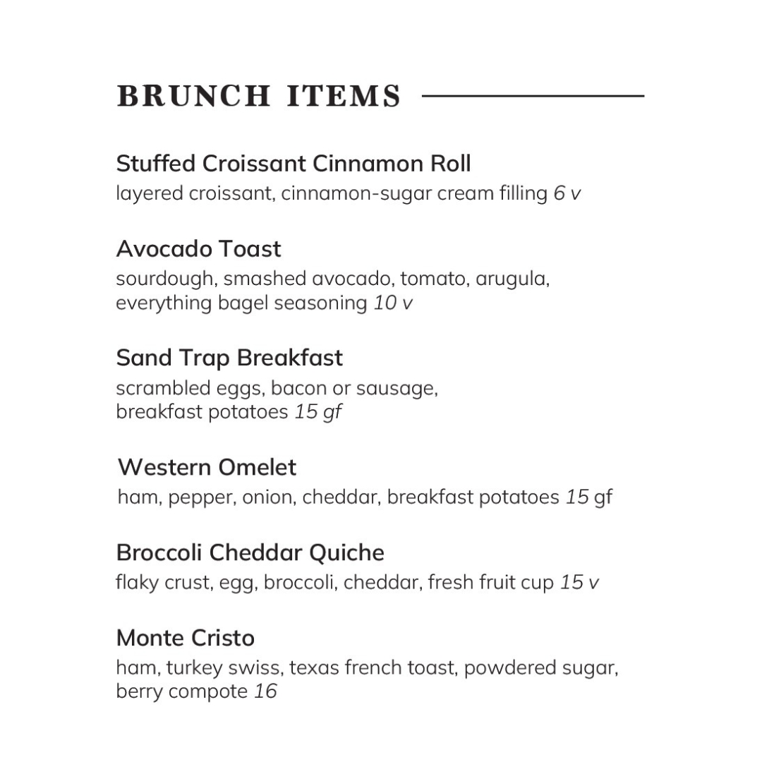 Railside Bar & Grill Menu