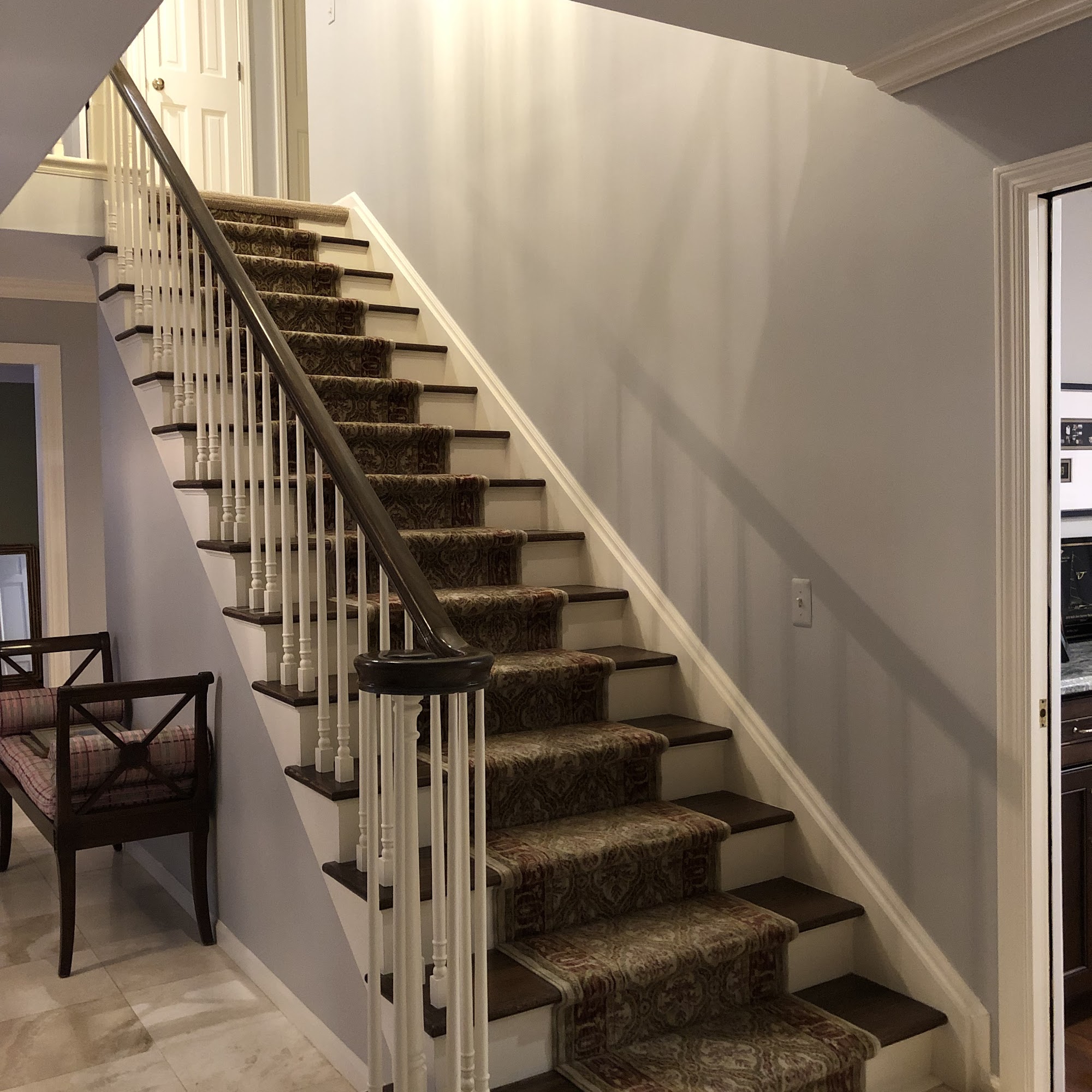 On the wall painting