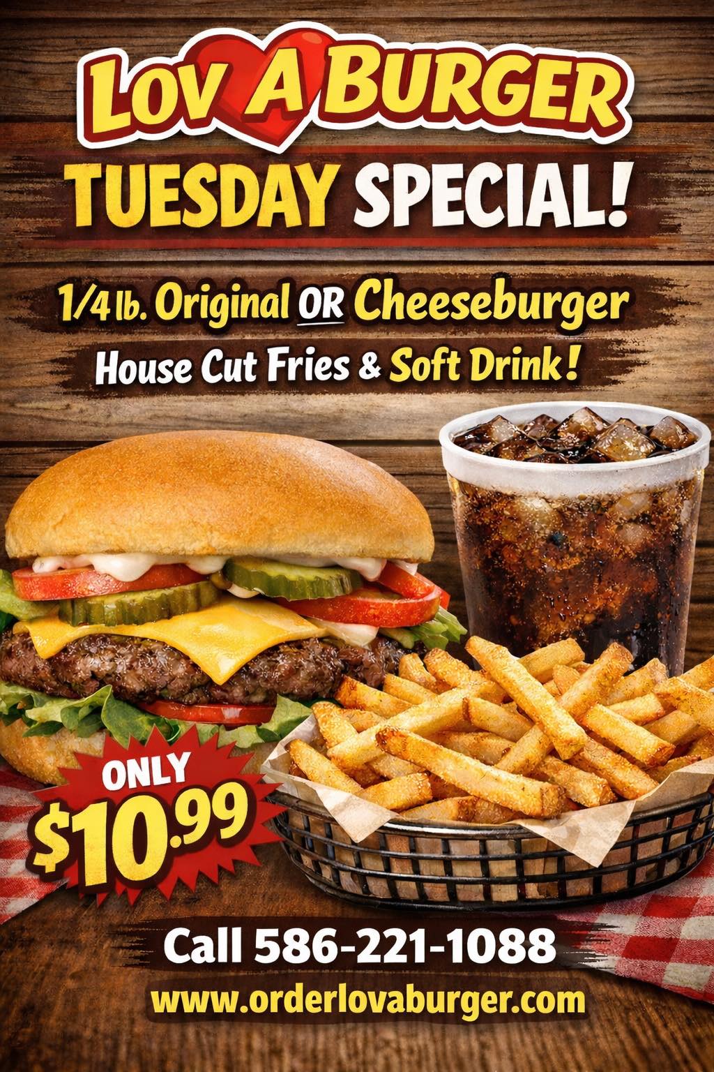 lov-a burger Fries & Shakes Chesterfield