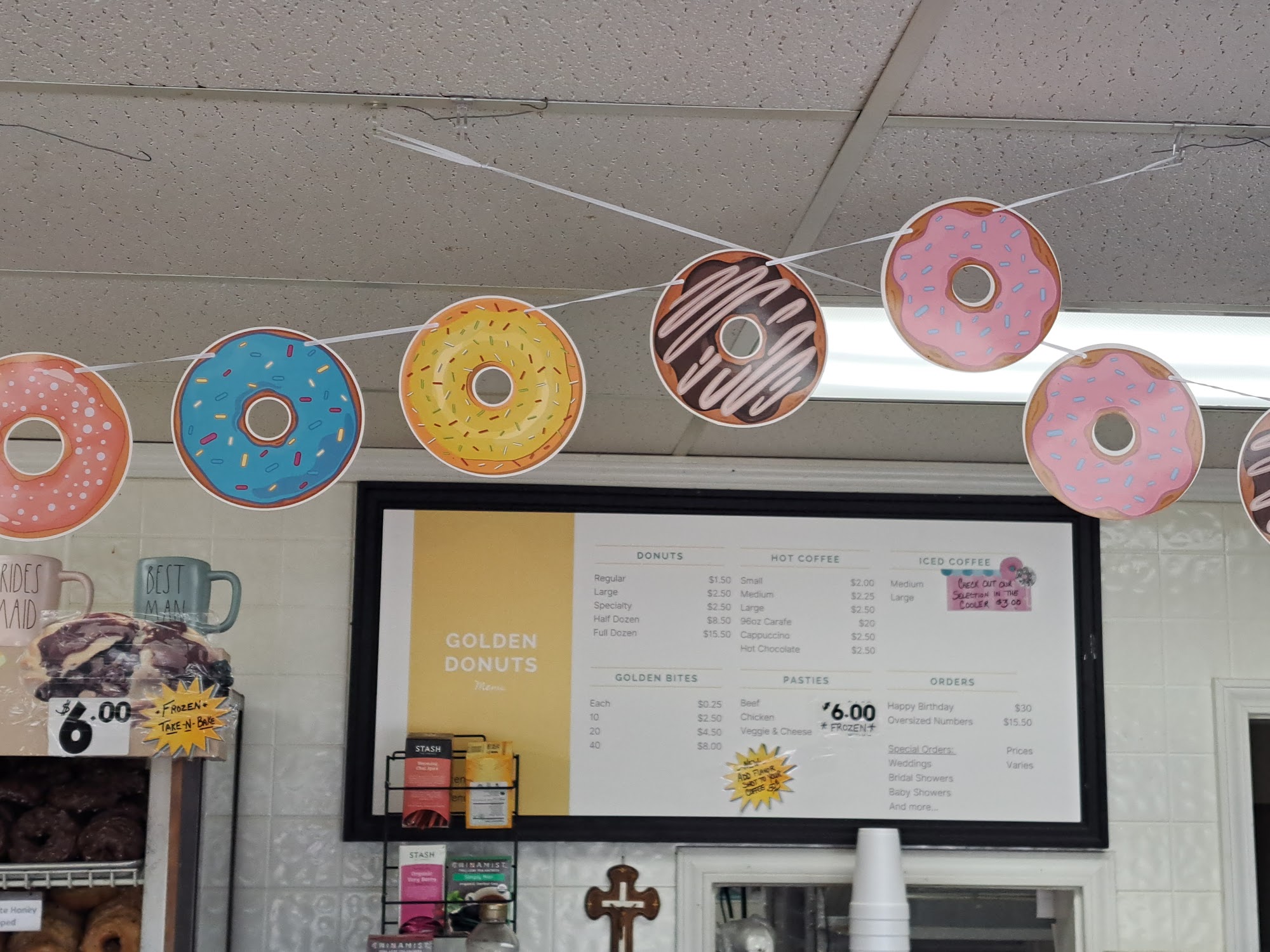 Golden Donuts Menu