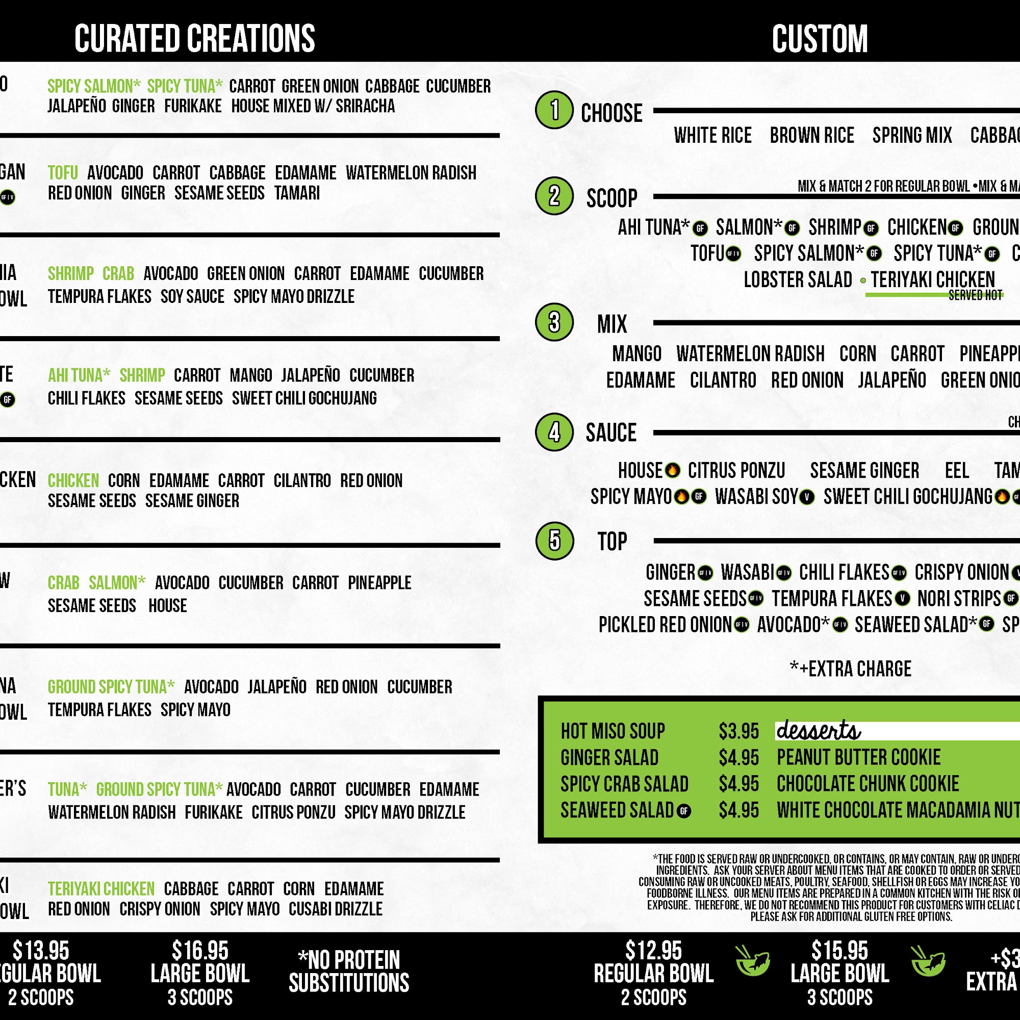 Poke Poke - Sushi Unrolled Menu