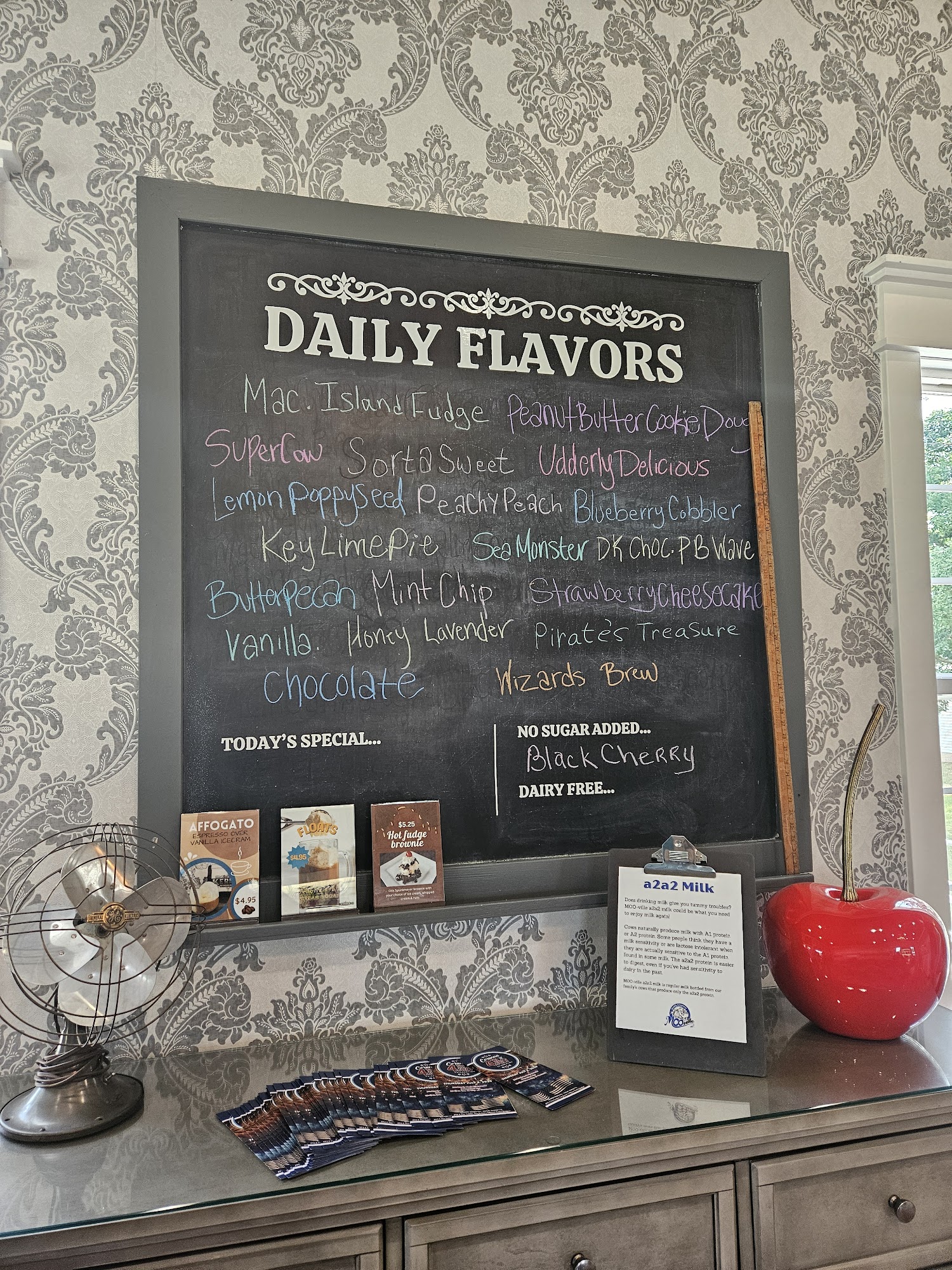 KERBY’S ICE CREAM 1892 Menu