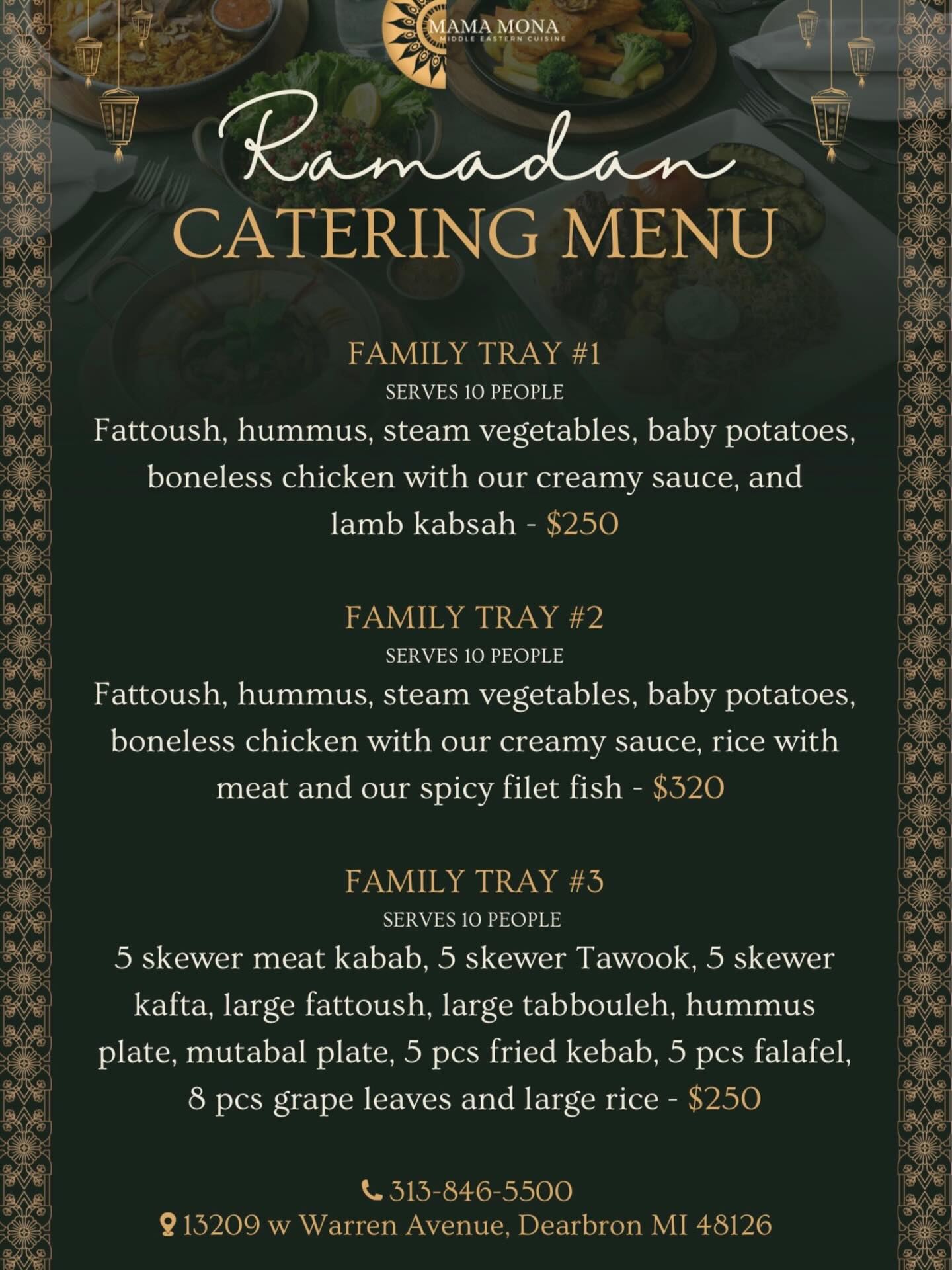 Mama Mona Cuisine Menu