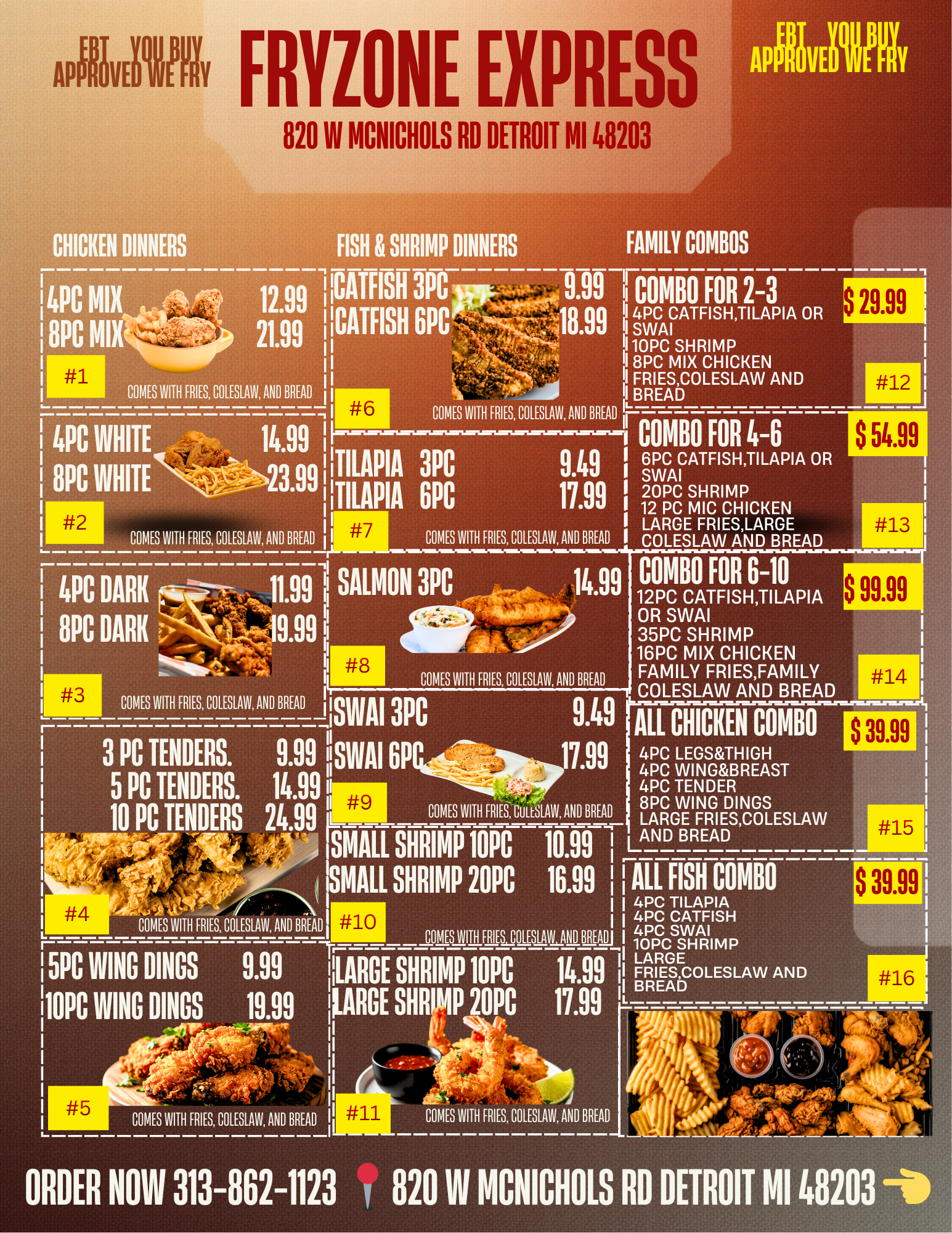 Krispy Krunchy chicken Menu