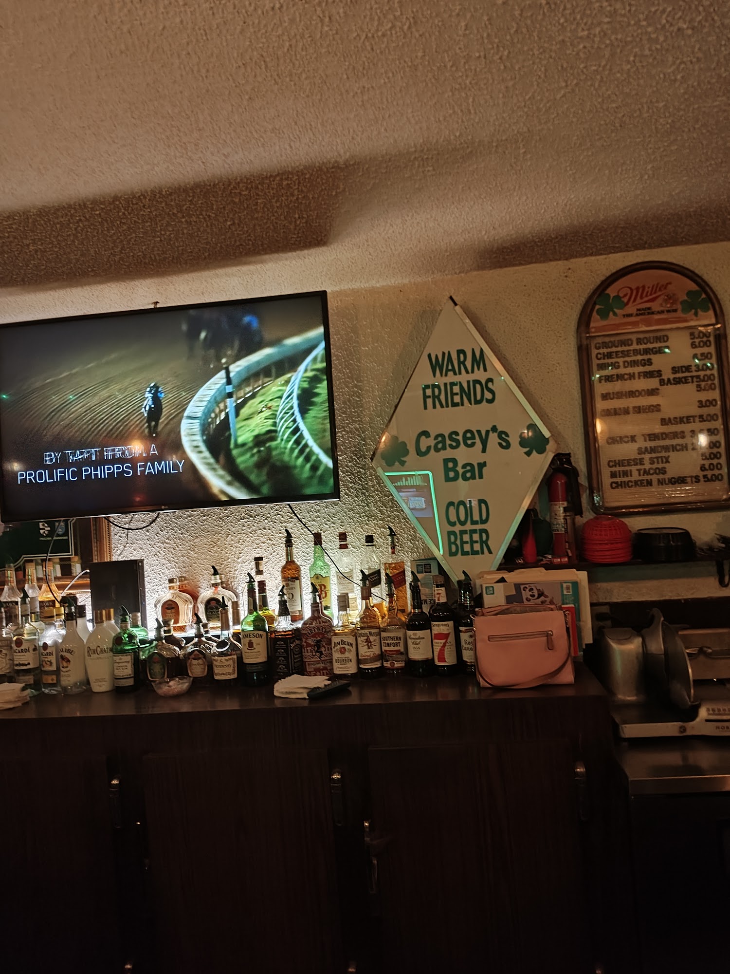 Casey's Bar Menu