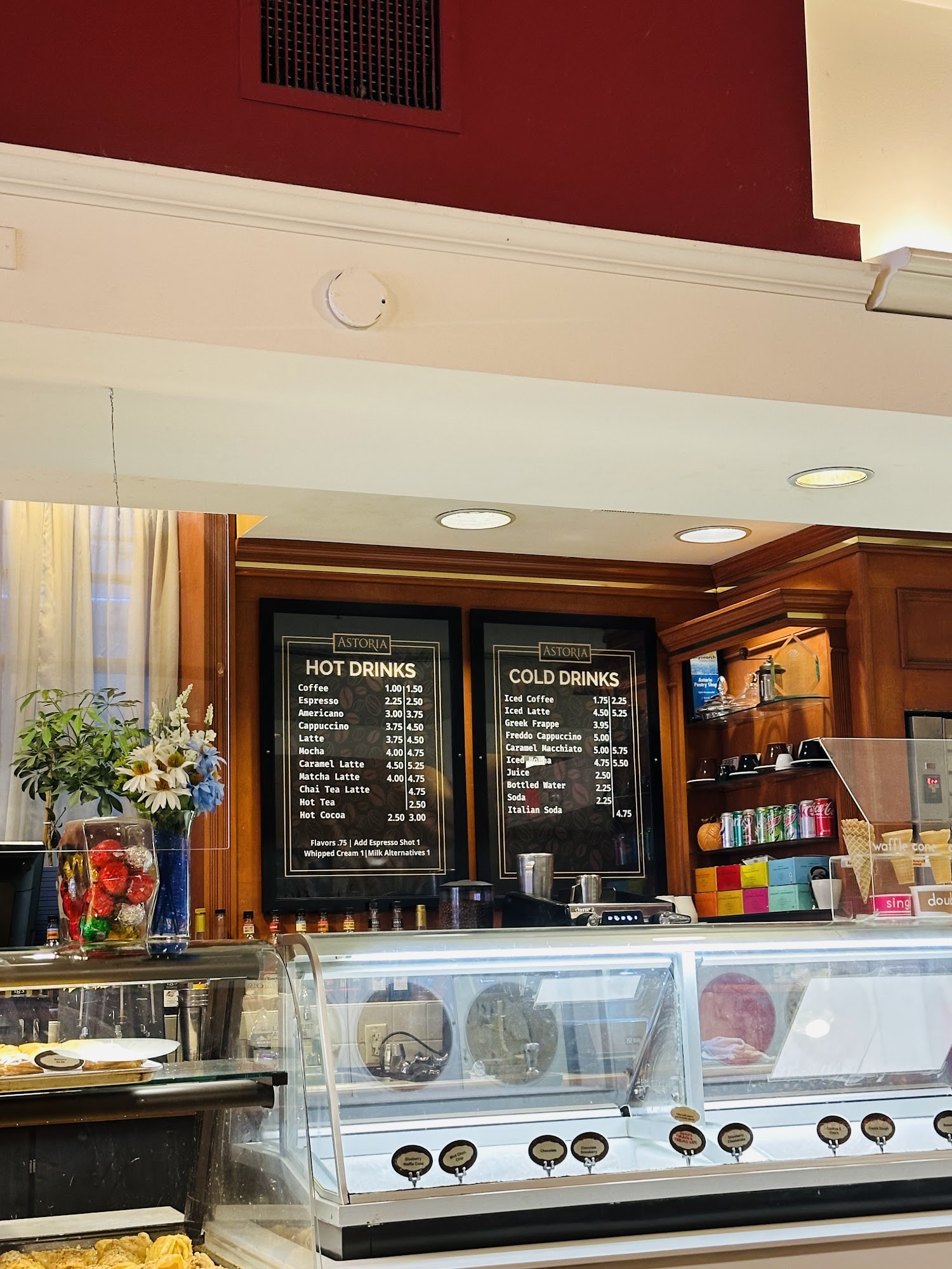 Asteria Menu