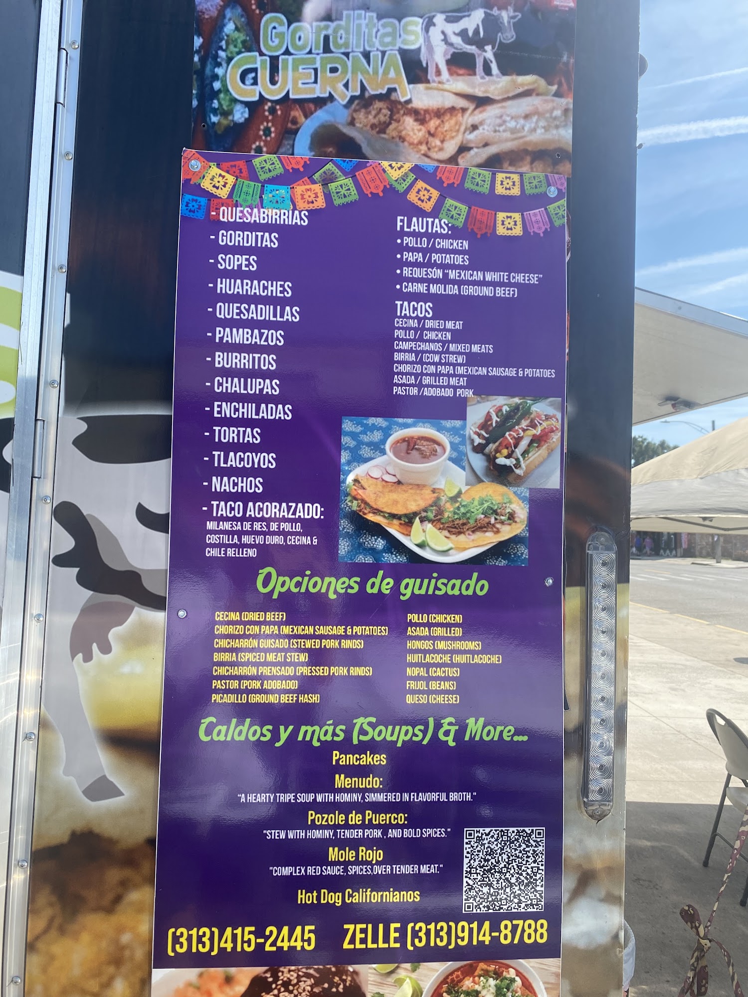 Gorditas Cuernavaca Food Truck Menu