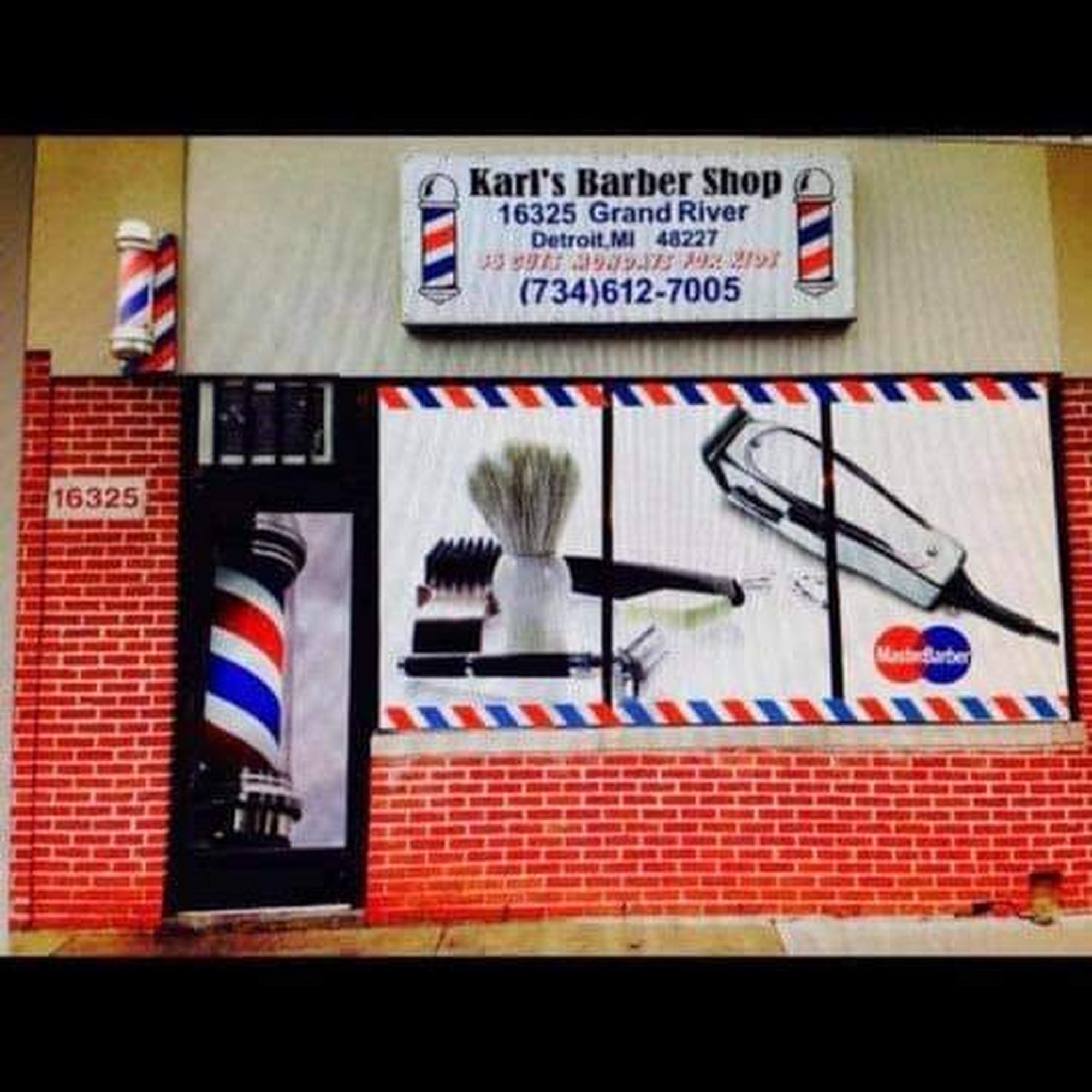 Karl's Barbershop 16325 Grand River Ave, Detroit Michigan 48227