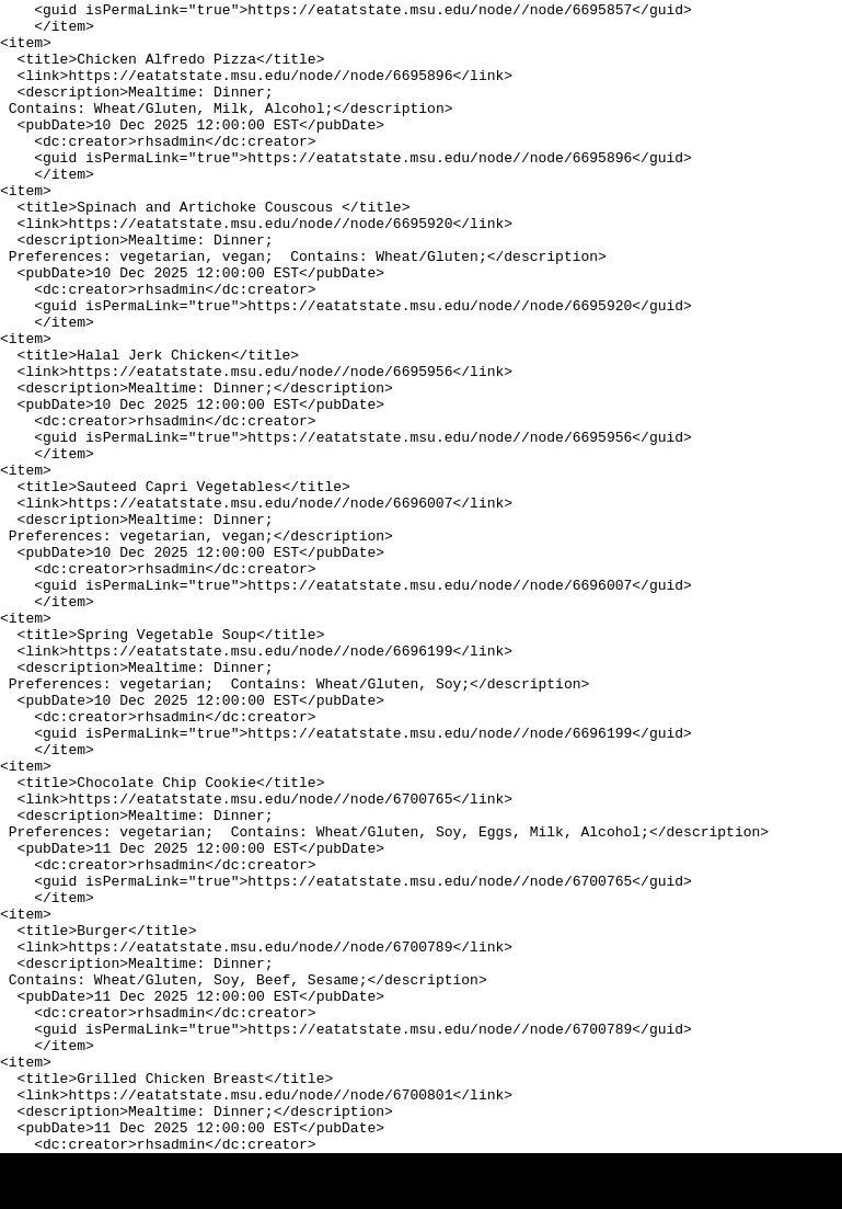 The Gallery at Snyder Phillips Menu