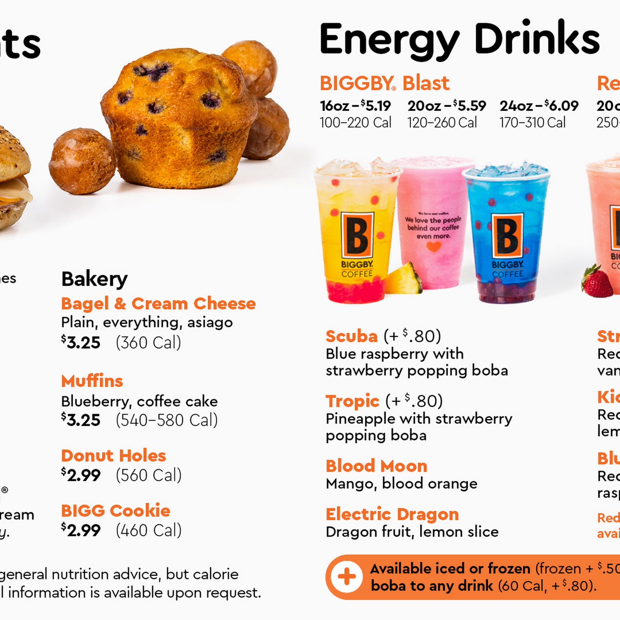 BIGGBY COFFEE Menu
