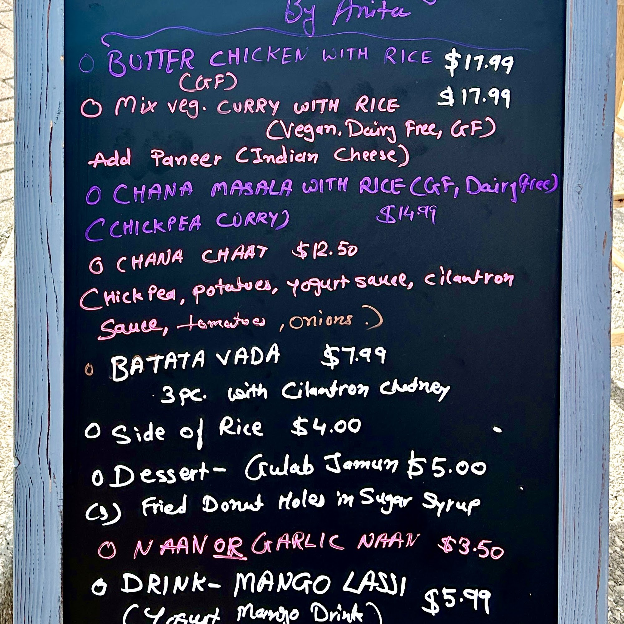 Masala Magic by Anita Menu