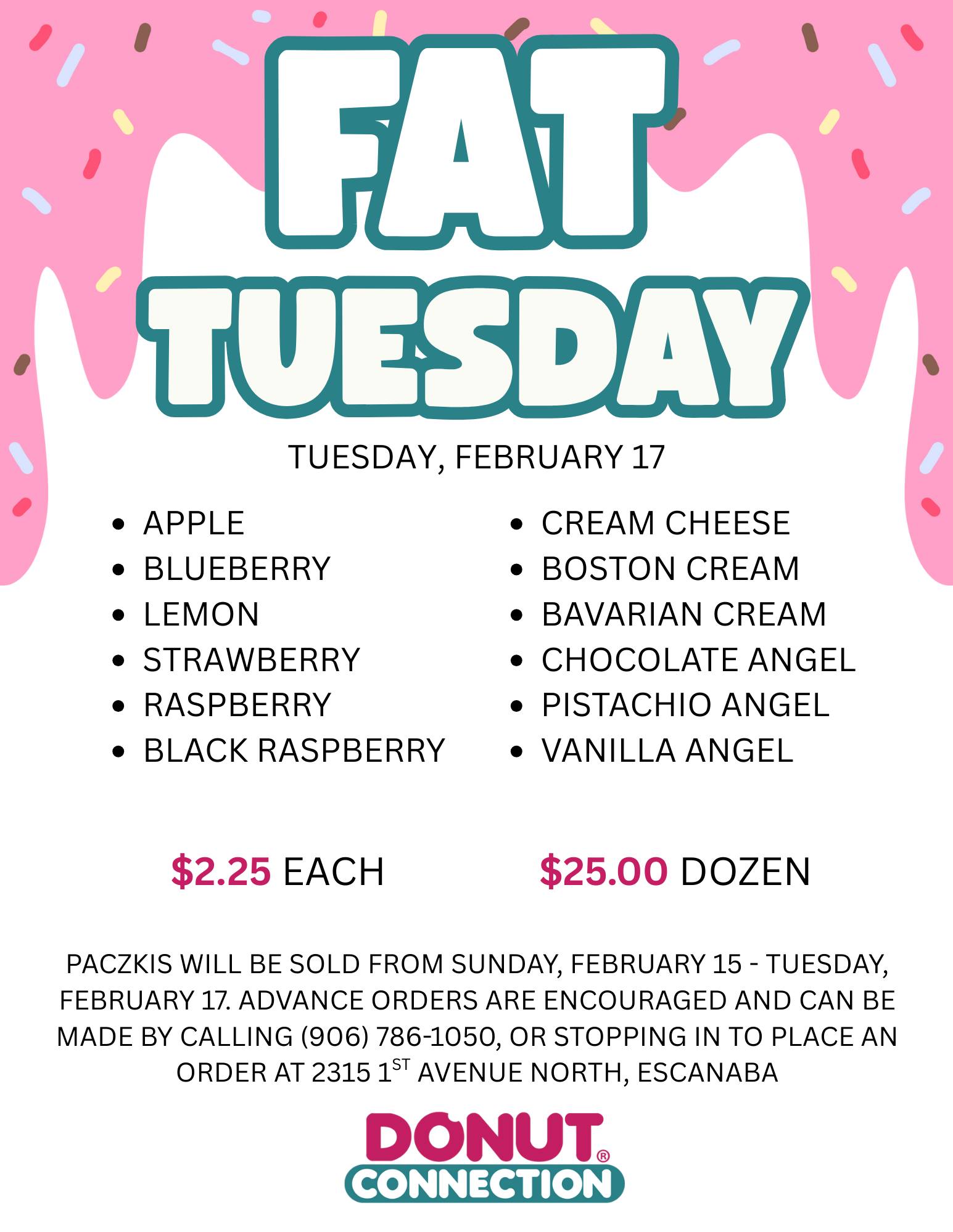 Donut Connection Menu