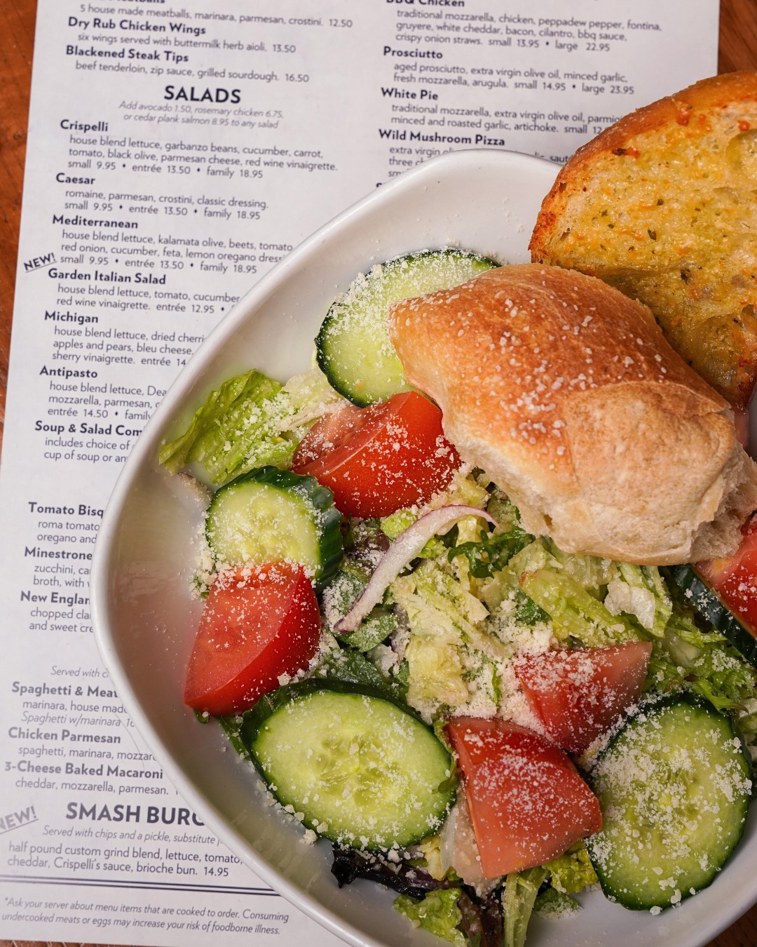 Crispelli's Bakery & Pizzeria Menu