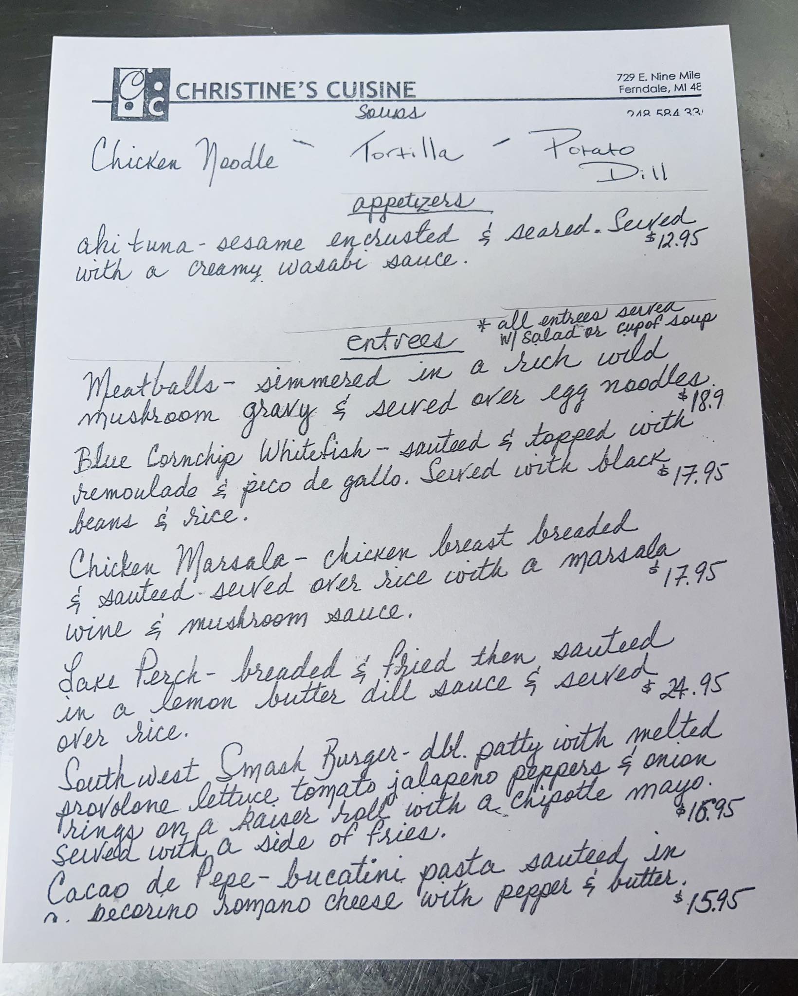 Christine's Cuisine Ferndale