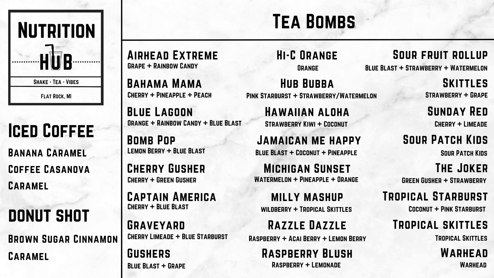 Herbalufe Nutrition Hub Menu