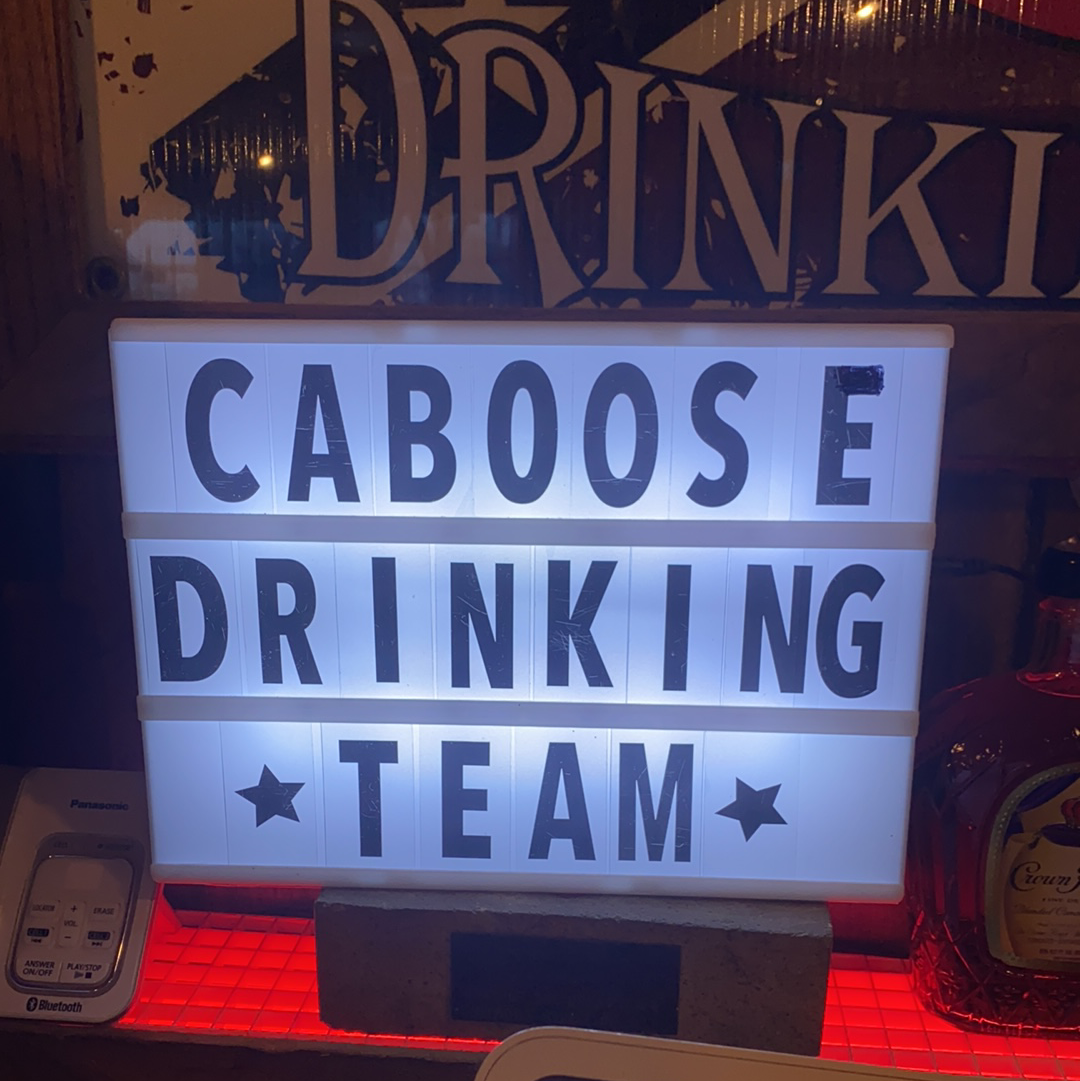 Caboose Lounge Menu