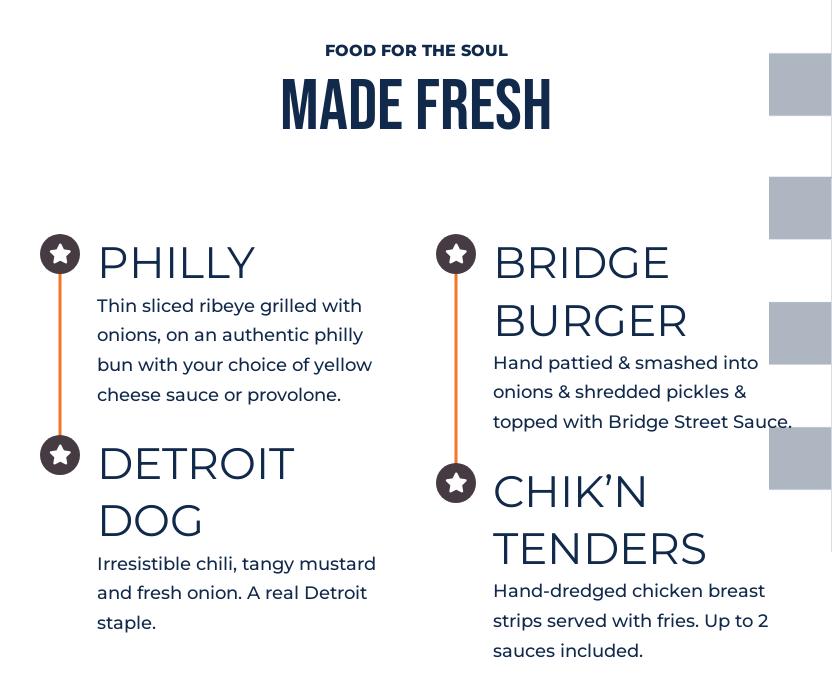 Bridge Street Bar Menu